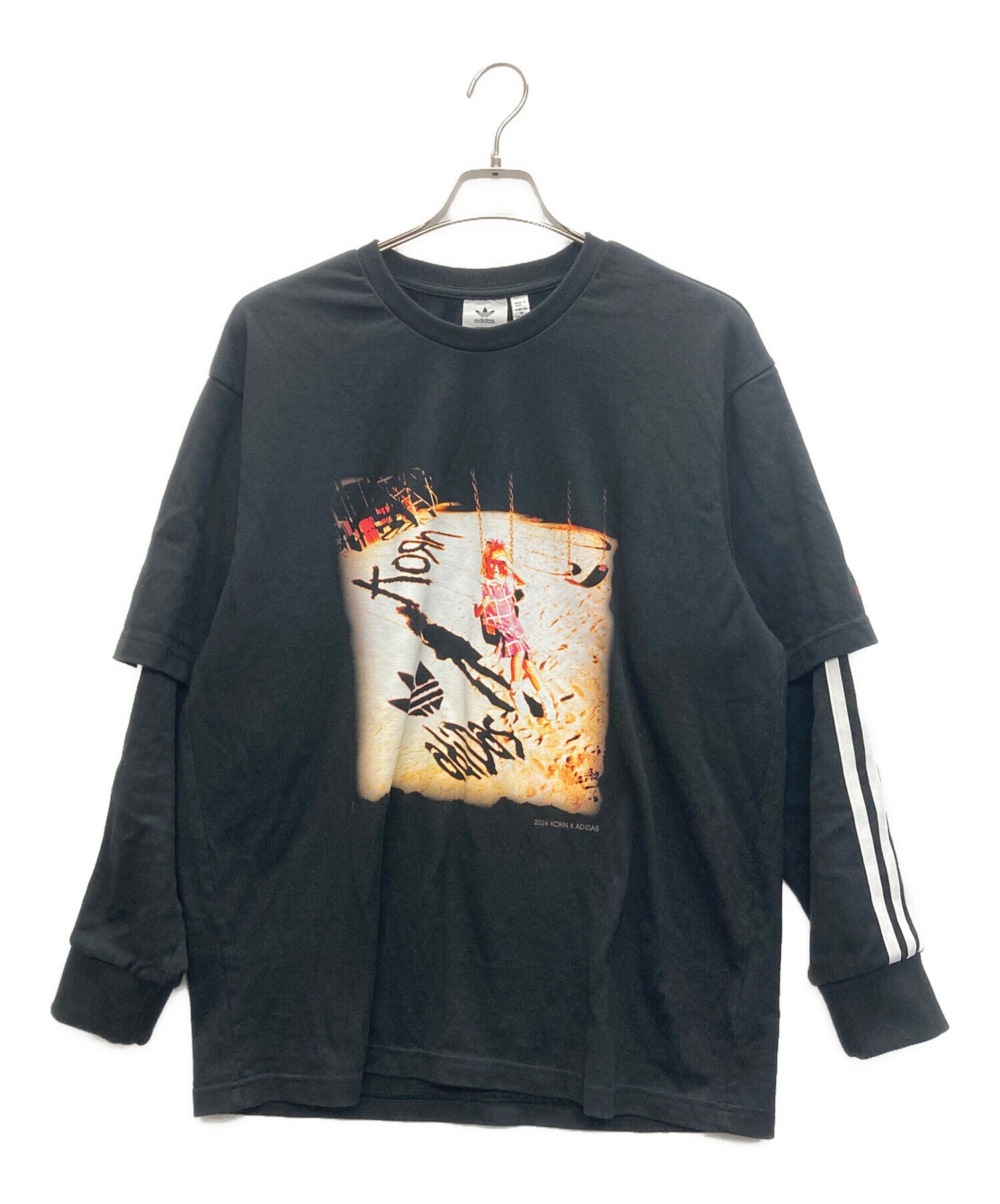 KORN adidas コーン アディダス ロングスリーブ Tシャツ レイヤード 
