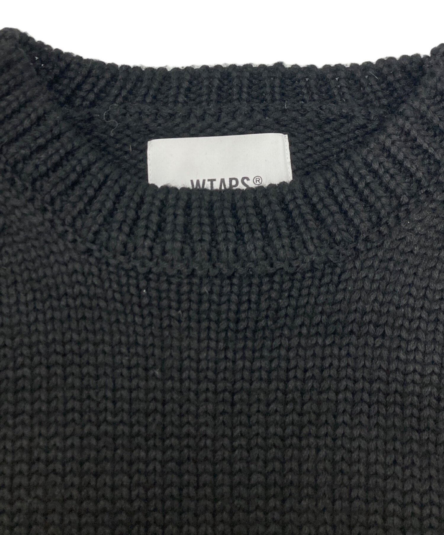 中古・古着通販】WTAPS (ダブルタップス) INGREDIENT SWEATER ブラック