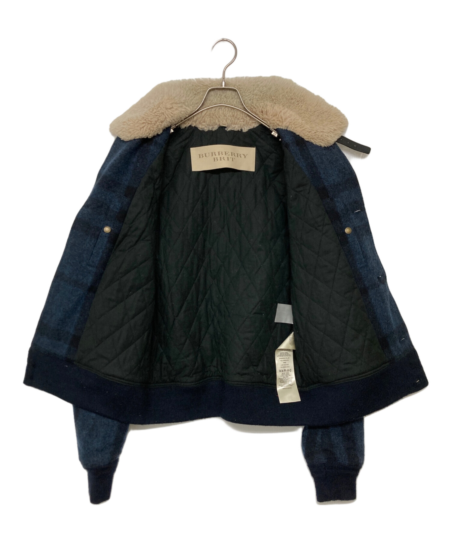 Burberry brit  ジャケット 中古・古着通販】BURBERRY BRIT (バーバリーブリット) チェックウール