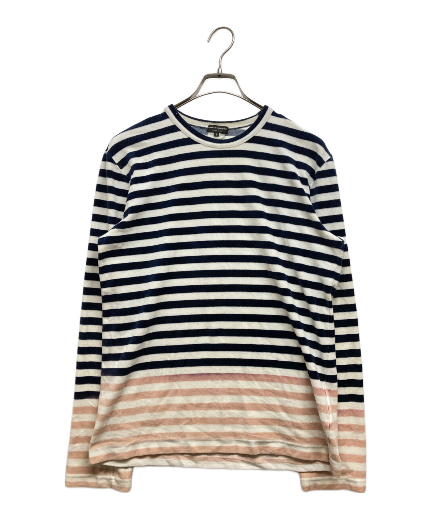 コムデギャルソンオムプリュス ニット切替カットソー 脱色期