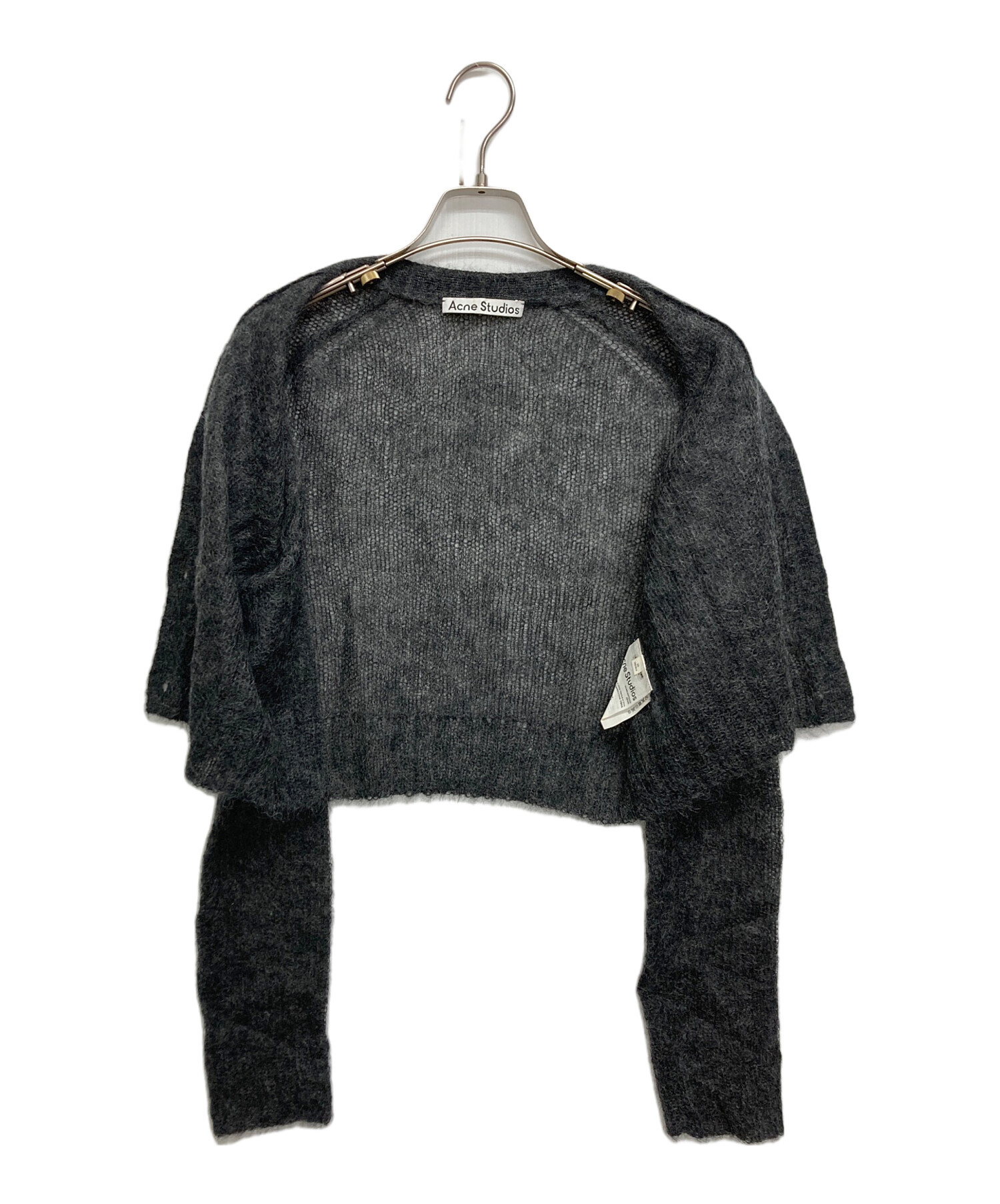 新品　アクネステュディオス　ふわふわモヘヤ　カーディガン　クロップド Acne Studios(アクネストゥディオズ)】 モヘアカーディガン 柔らかな