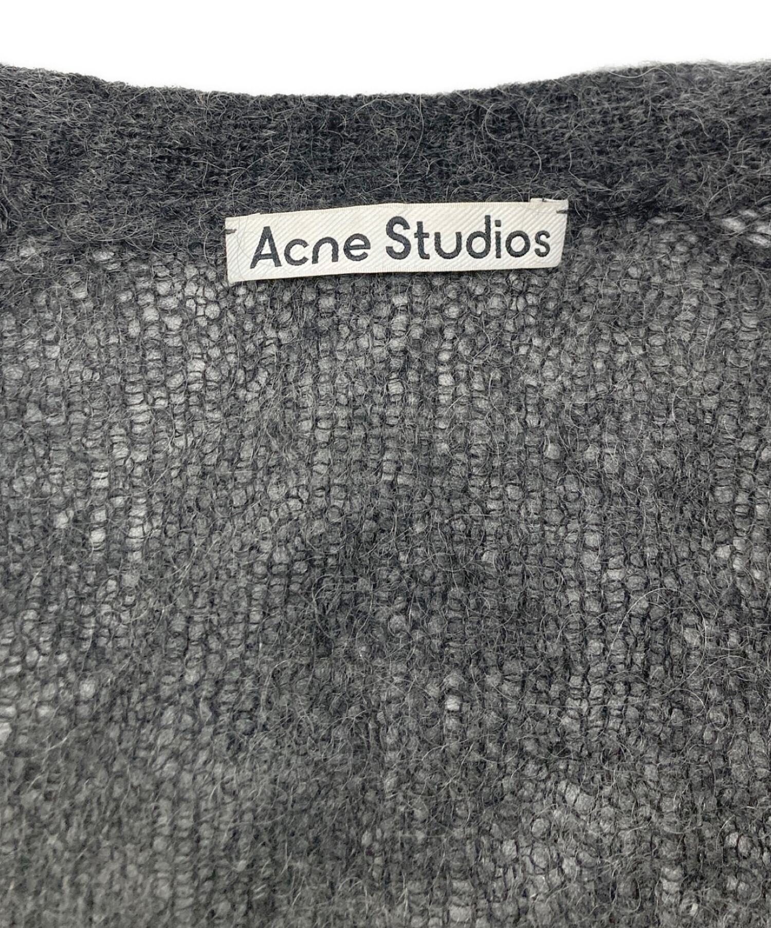 新品　アクネステュディオス　ふわふわモヘヤ　カーディガン　クロップド Acne Studios(アクネストゥディオズ)】 モヘアカーディガン 柔らかな