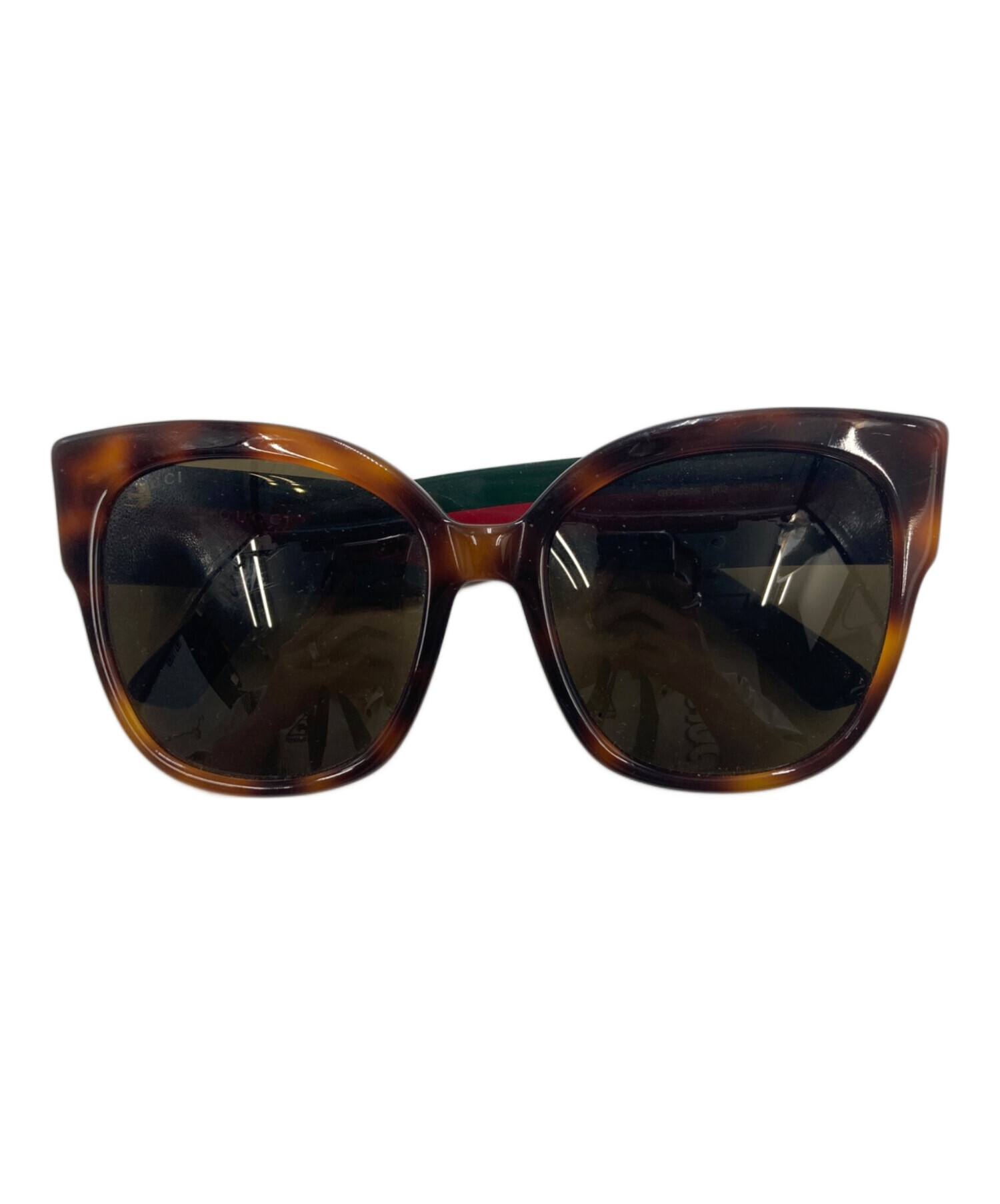 中古・古着通販】GUCCI (グッチ) スクエアサングラス ブラウン サイズ