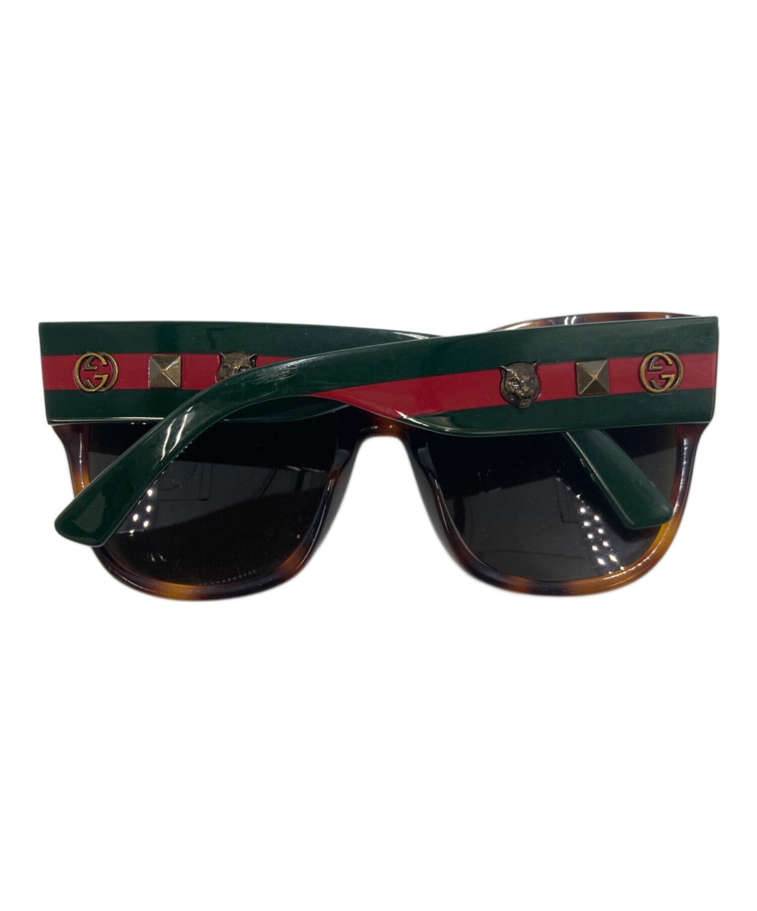 中古・古着通販】GUCCI (グッチ) スクエアサングラス ブラウン サイズ