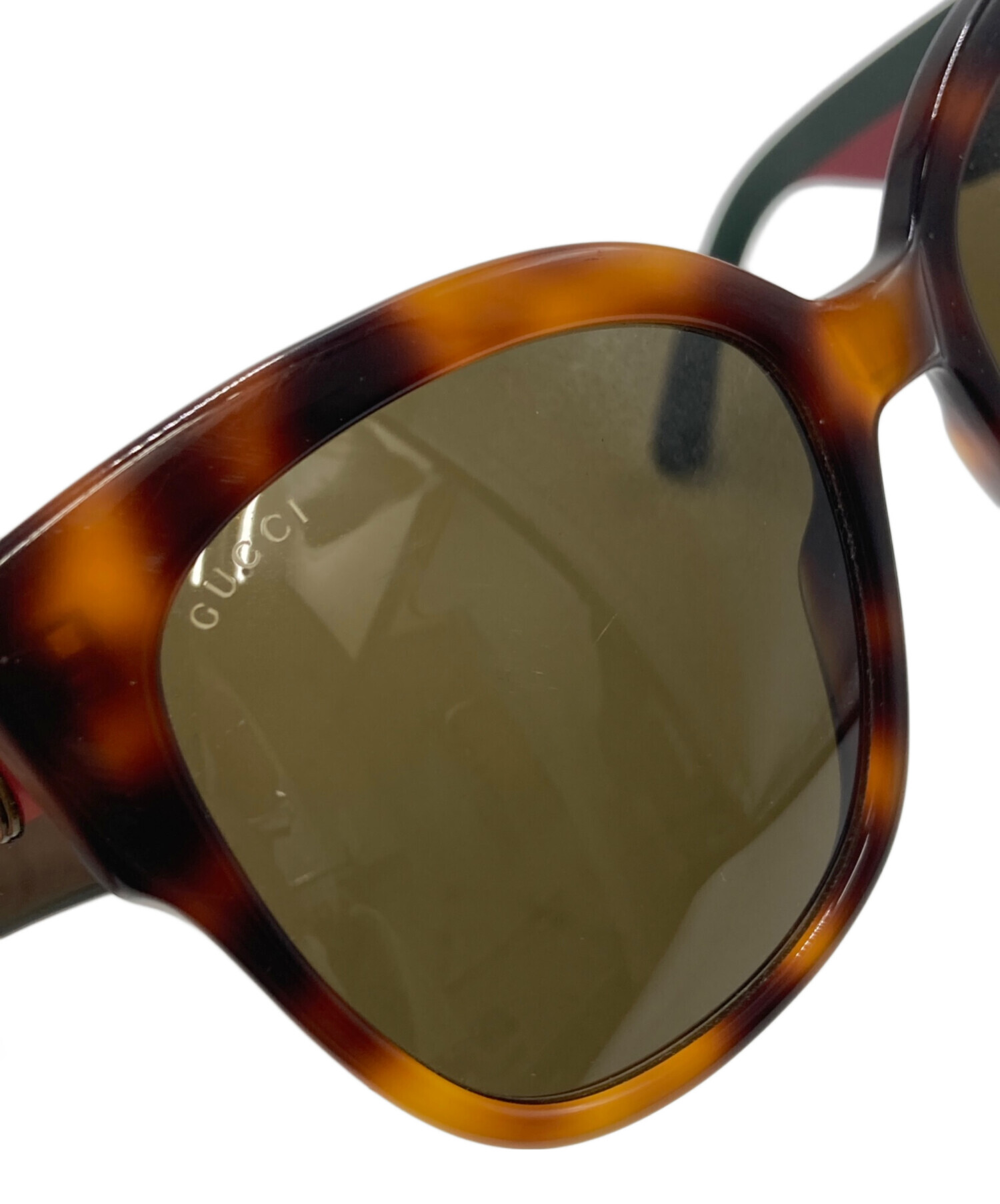 中古・古着通販】GUCCI (グッチ) スクエアサングラス ブラウン サイズ