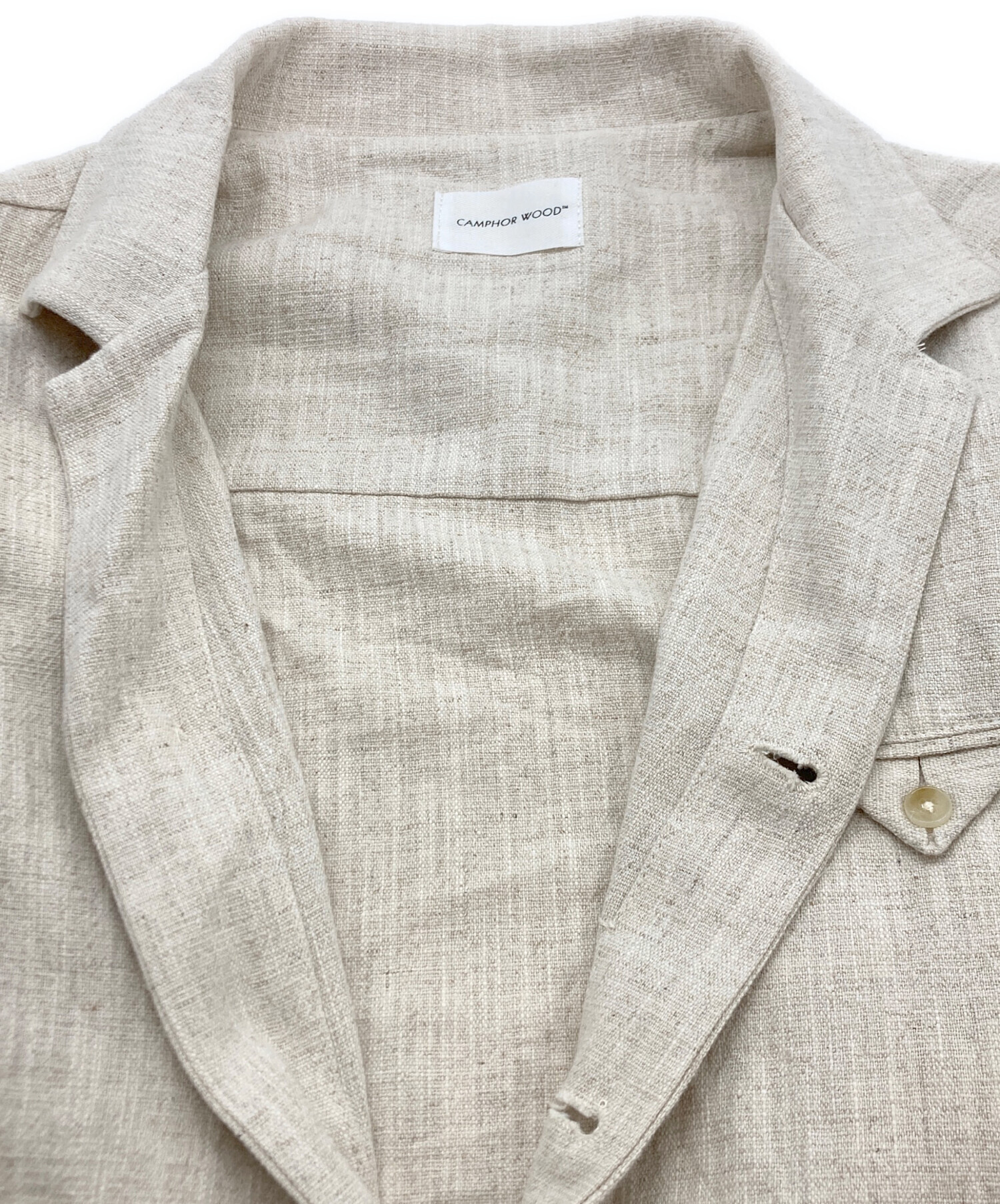 中古・古着通販】CAMPHOR WOOD (カンファーウッド) open collar cotton