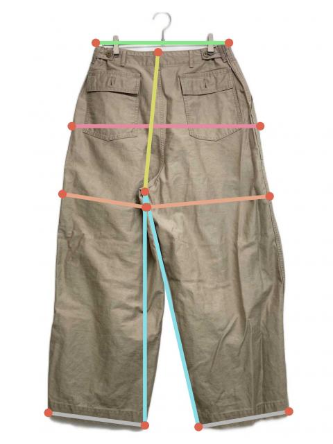 中古・古着通販】Needles (ニードルズ) H.D. PANT FATIGUE ベージュ