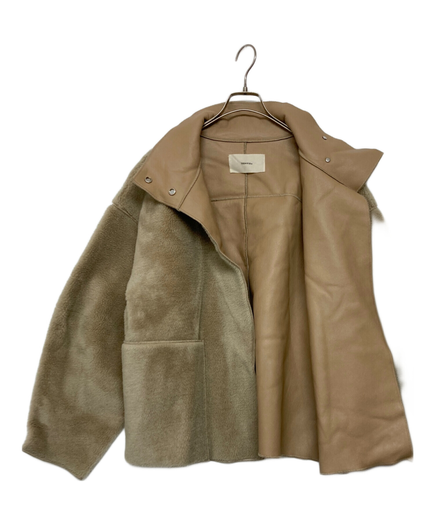 中古・古着通販】TODAYFUL (トゥデイフル) Standcollar Boa Jacket