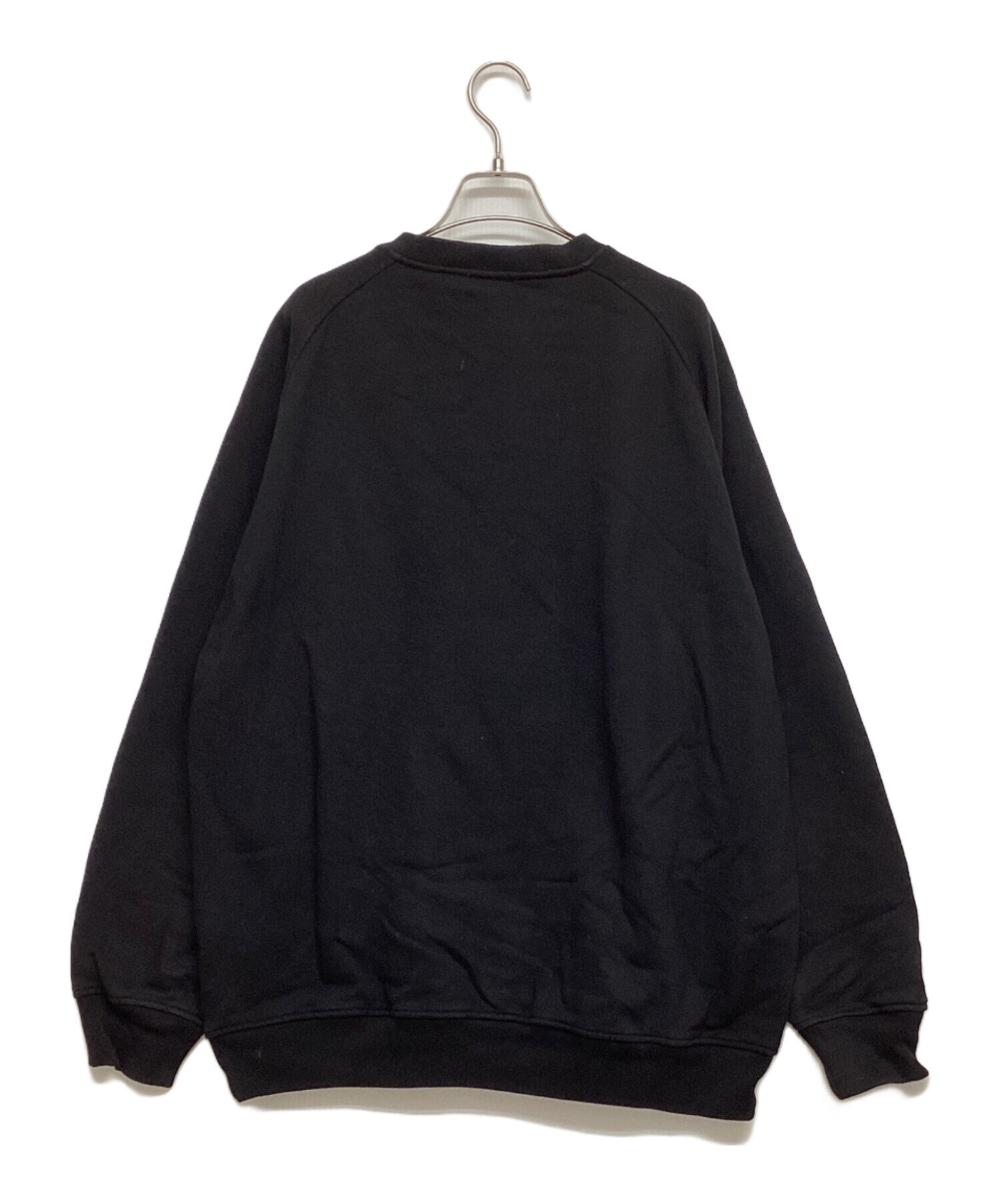 中古・古着通販】COMOLI (コモリ) コットン裏毛クルーネック ブラック