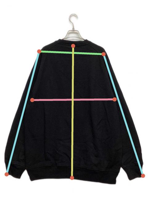 中古・古着通販】COMOLI (コモリ) コットン裏毛クルーネック ブラック