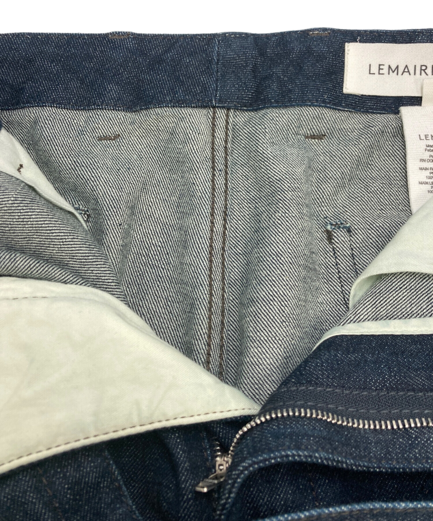 中古・古着通販】LEMAIRE (ルメール) TWISTED BELTED DENIM PANTS 