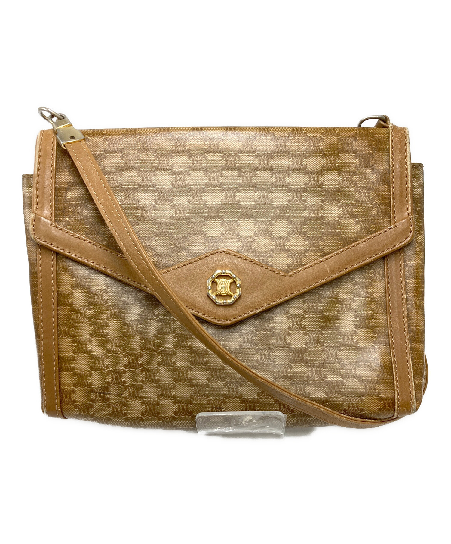 中古・古着通販】CELINE (セリーヌ) マカダム総柄ショルダーバッグ 