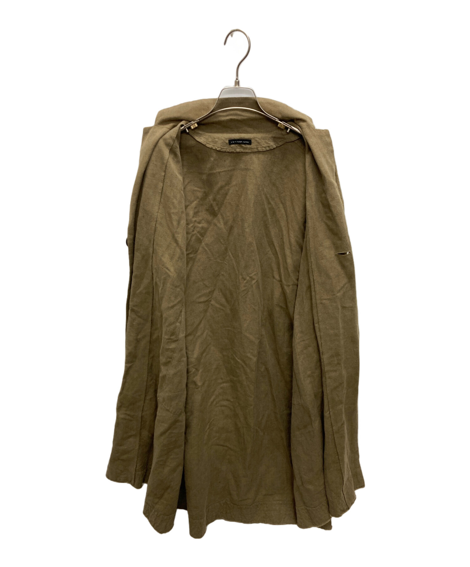 ヨーガンレール 綿リネン ￼ロングコート 美品☆JURGEN LEHL ヨーガン