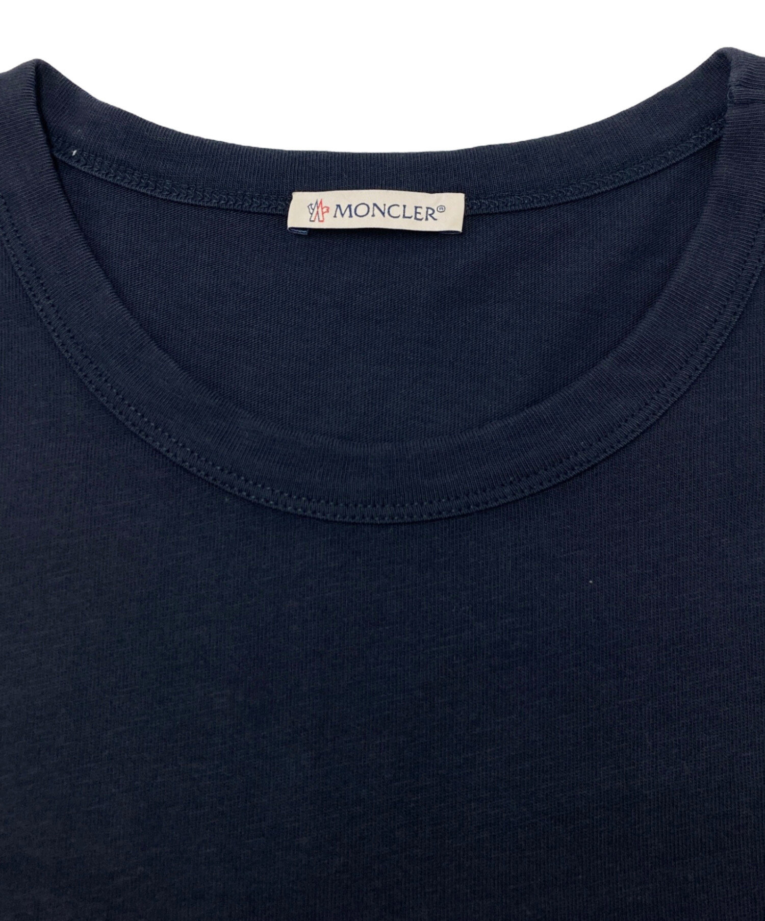 中古・古着通販】MONCLER (モンクレール) フロッキーロゴTシャツ