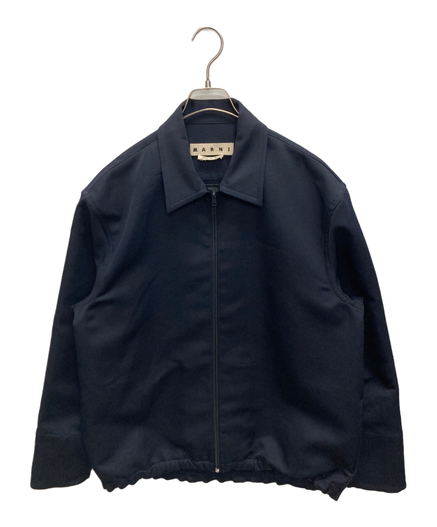 定価138,240円 MARNIマルニ ブルゾン ジャケット サイズ50 紺色 中古・古着通販】MARNI (マルニ) Zipped Technical Jacket