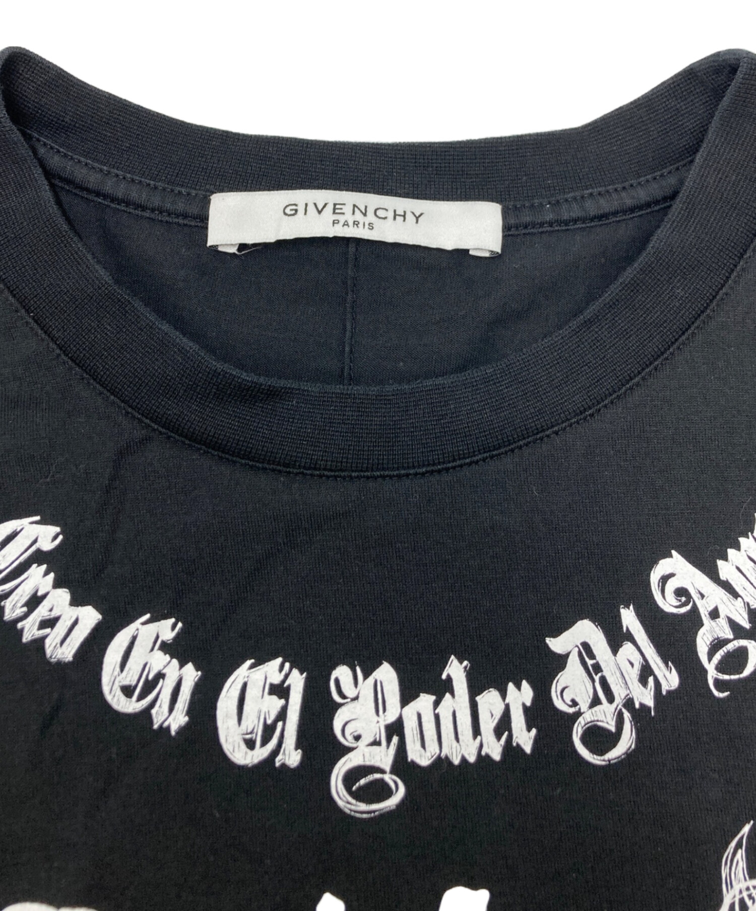 中古・古着通販】GIVENCHY (ジバンシィ) プリントカットソー ブラック 