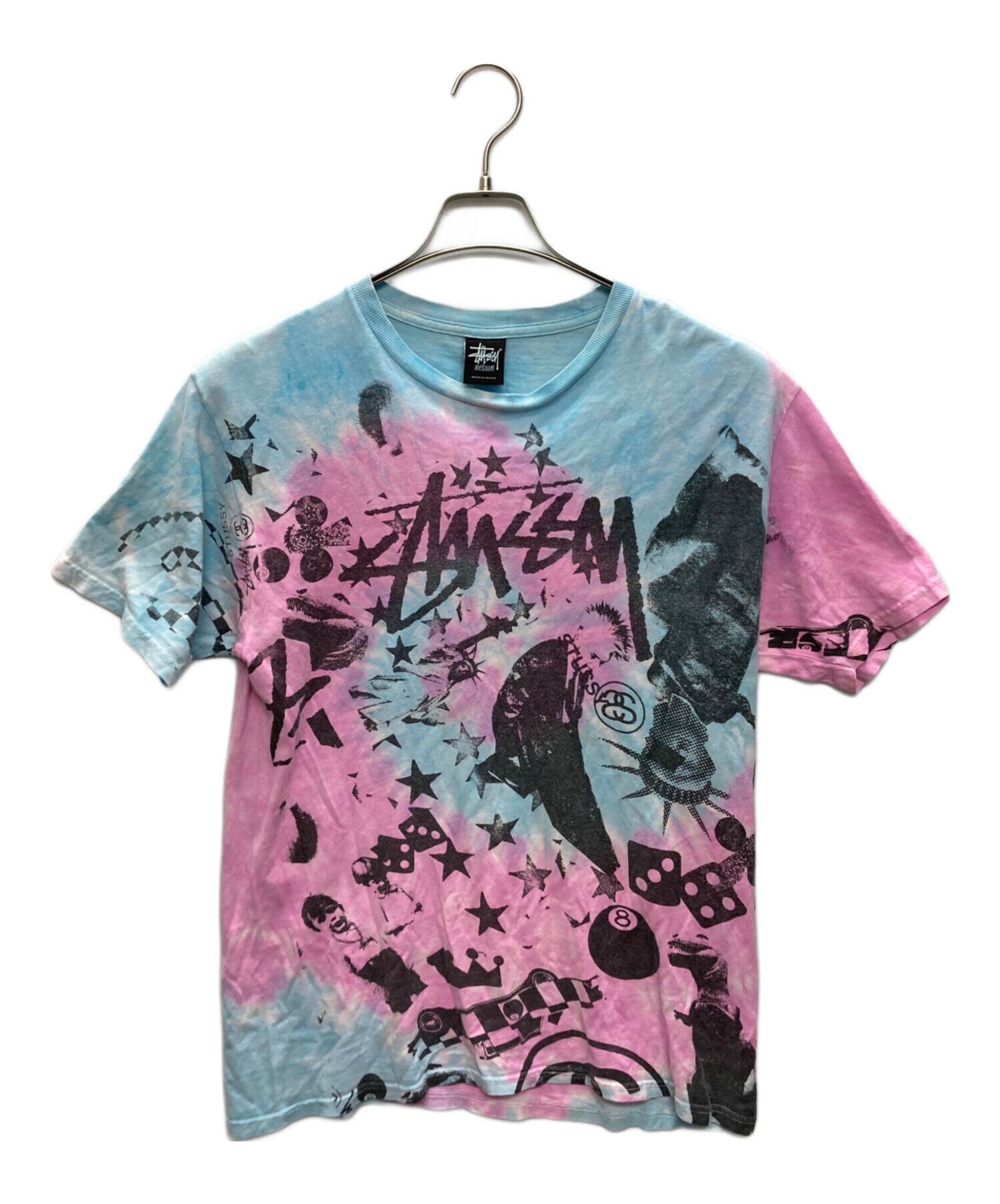 中古・古着通販】stussy (ステューシー) タイダイ染めTシャツ スカイ 