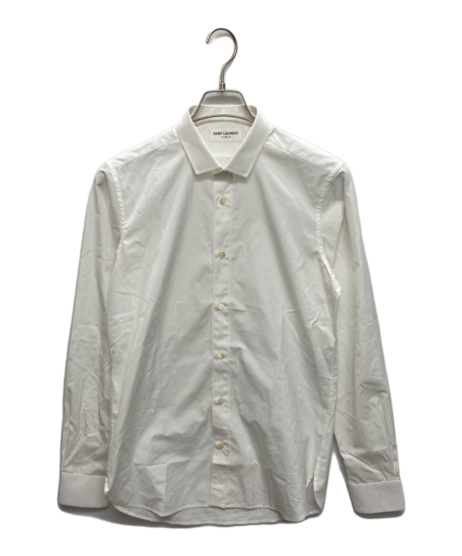 SAINT LAURENT PARIS サンローランパリ ブラウス XS 白 【古着】【中古】【送料無料】 中古・古着通販】Saint Laurent Paris (サンローランパリ) ドレス