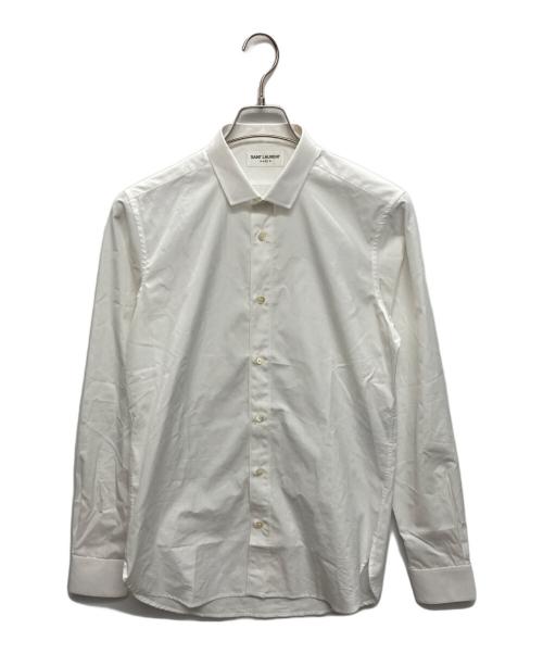 SAINT LAURENT ホワイト ドレスシャツ 36 中古・古着通販】Saint Laurent Paris (サンローランパリ) ドレス