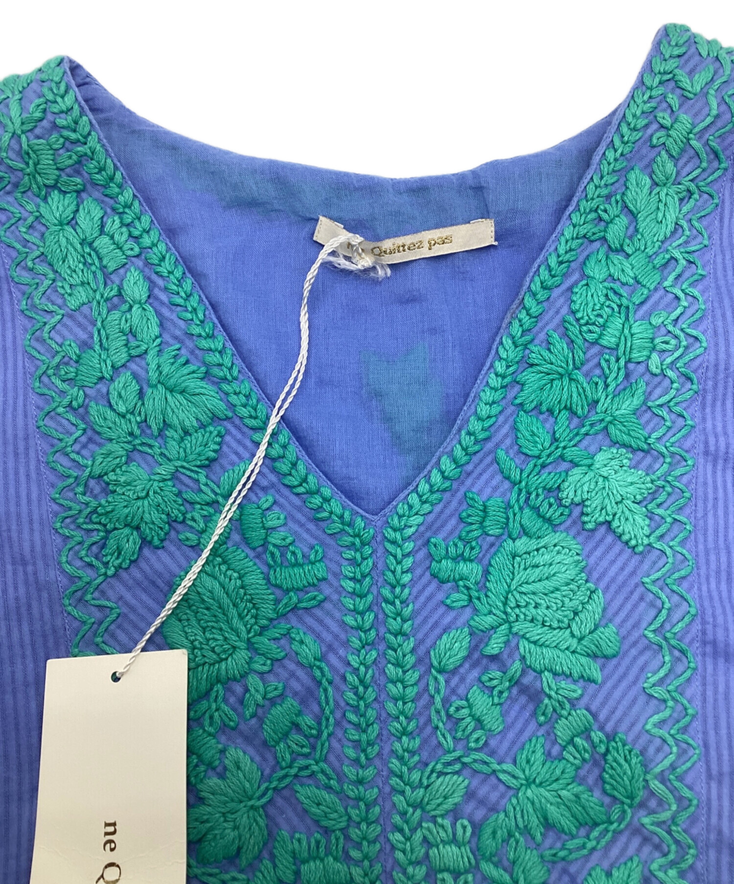 中古・古着通販】ne quittez pas (ヌキテパ) Chikan Embroidery Tiered