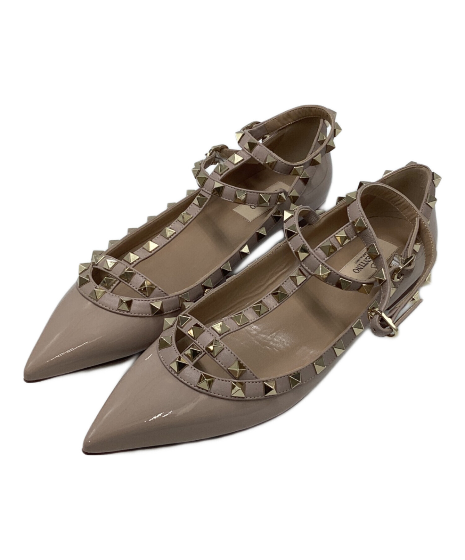 Valentino ロックスタッズ フラット 23.5cm 【公式通販】