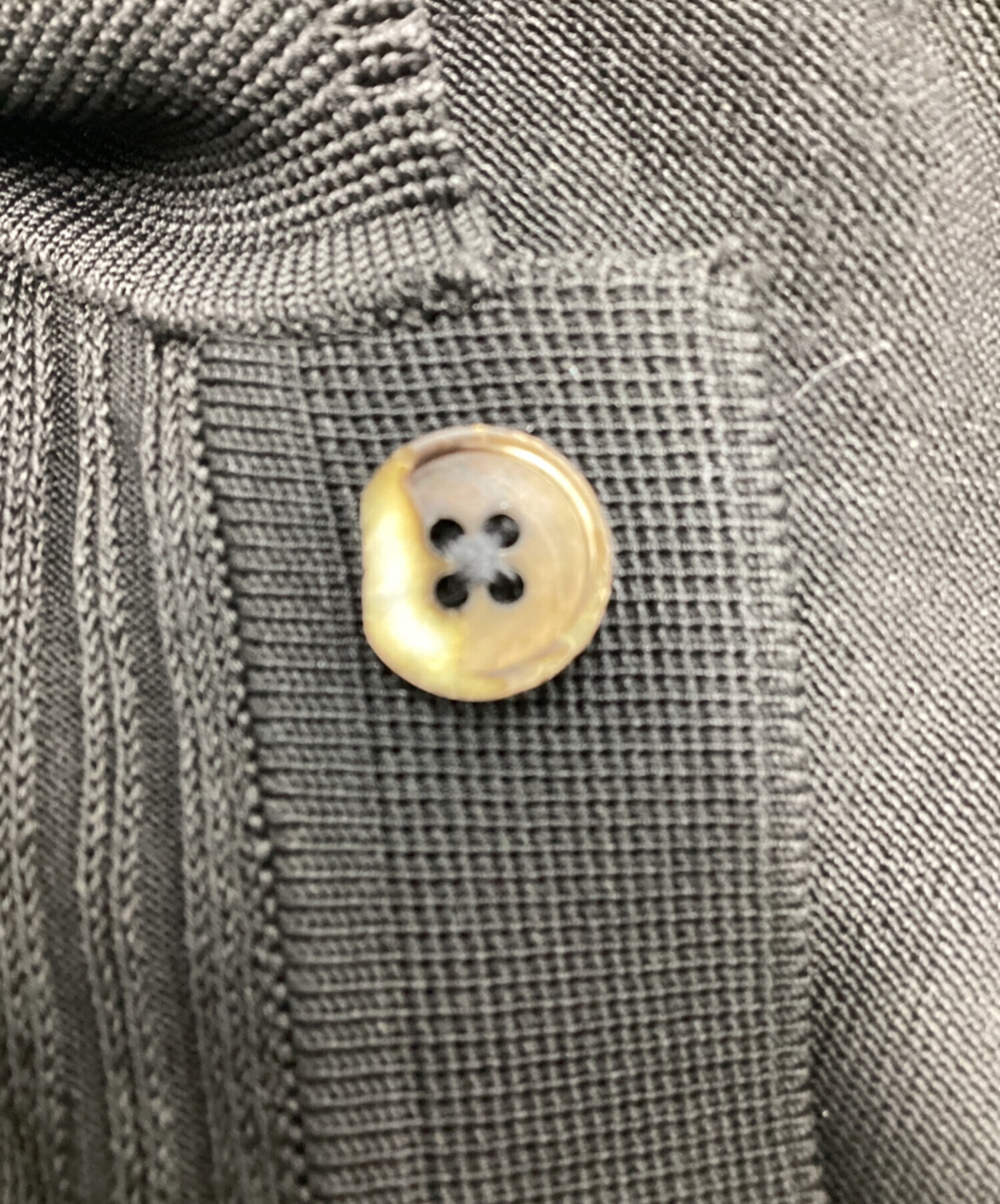 中古・古着通販】LEMAIRE (ルメール) ニットポロシャツ ブラック