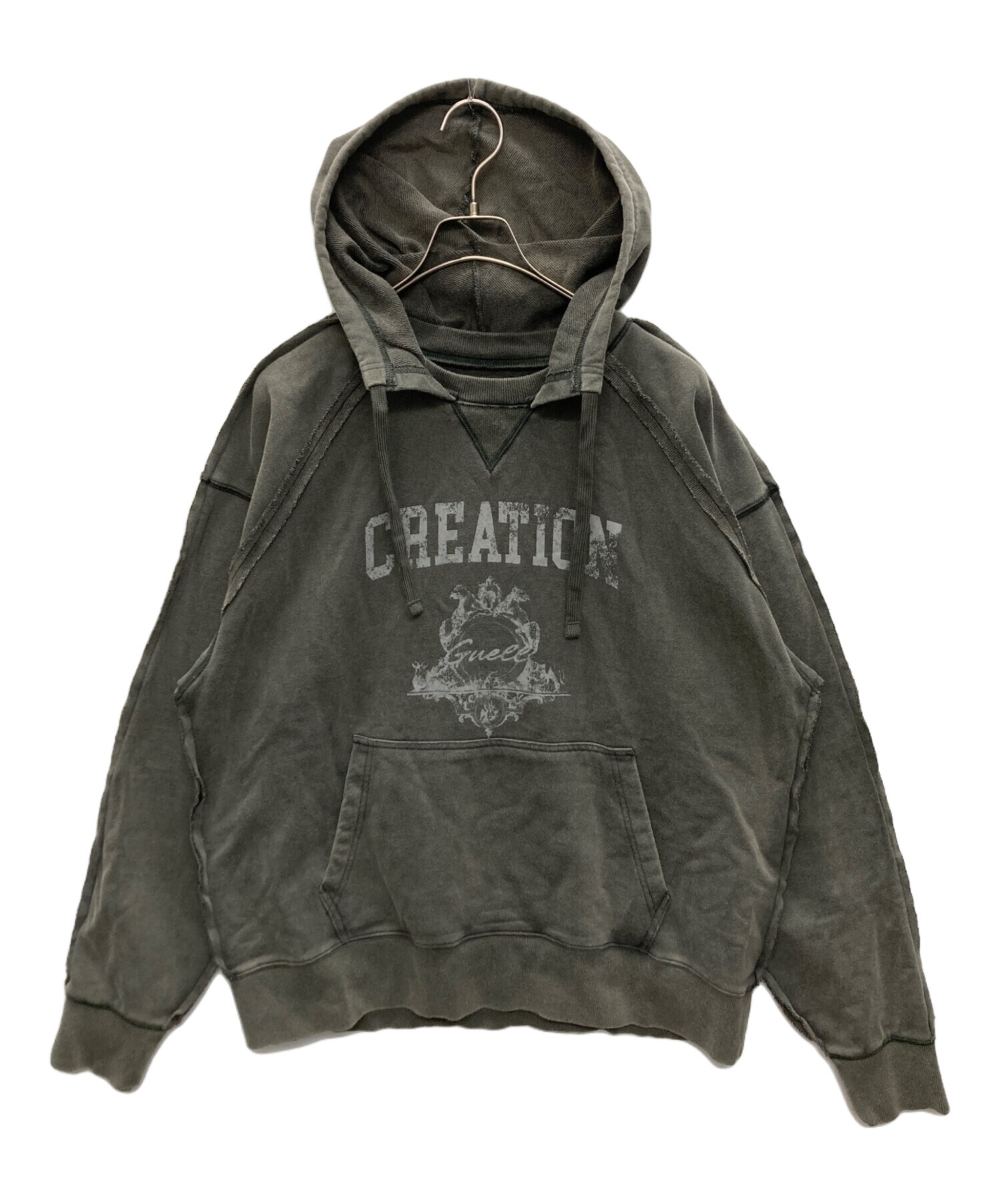 TAKUYA∞着用 GUELL Insideout Hoodie 中古・古着通販】GUELL (グエル) Insideout Hoodie グレー サイズ:SIZE
