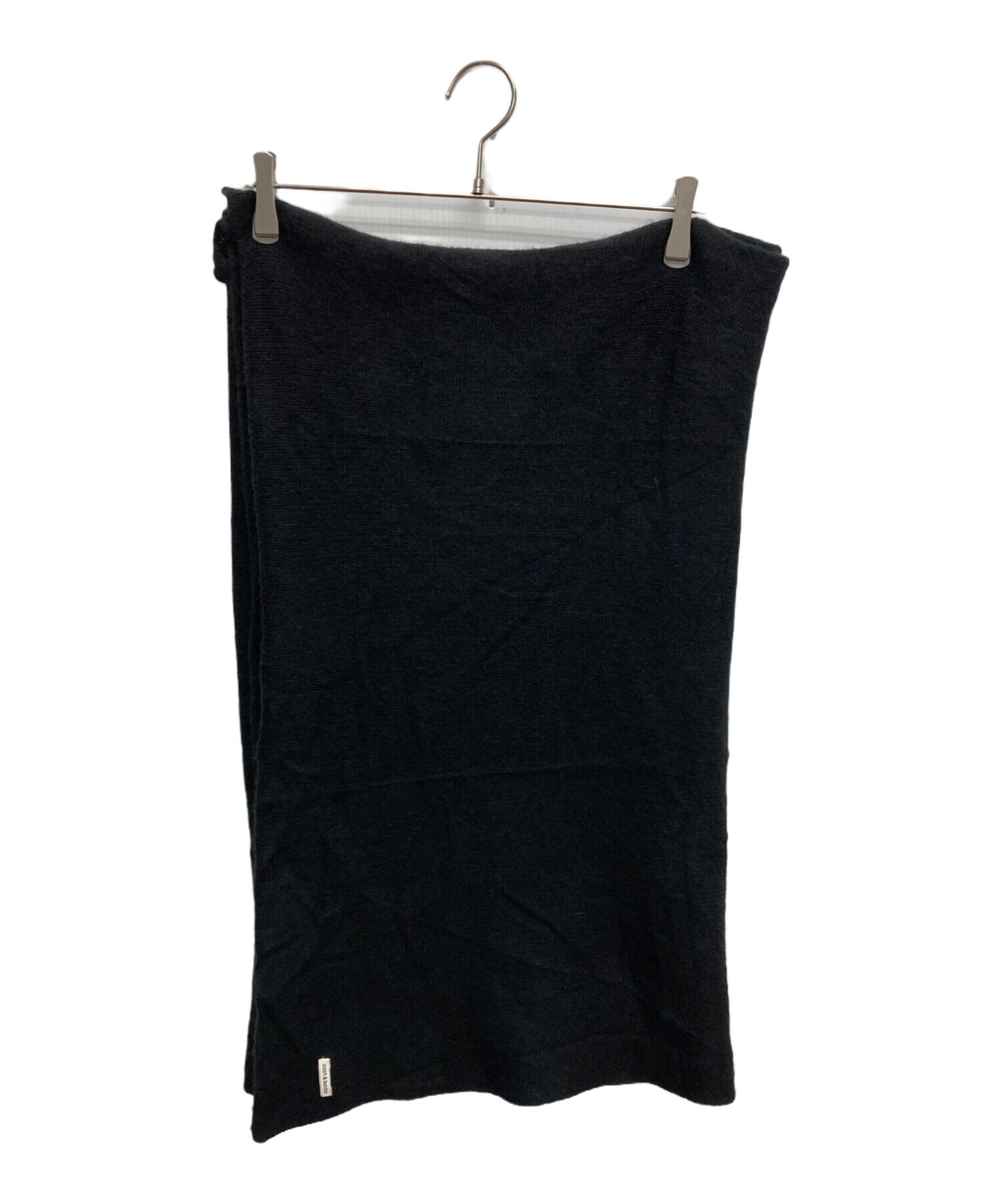 中古・古着通販】cash&barba (キャッシュ&バルバ) マフラー ブラック