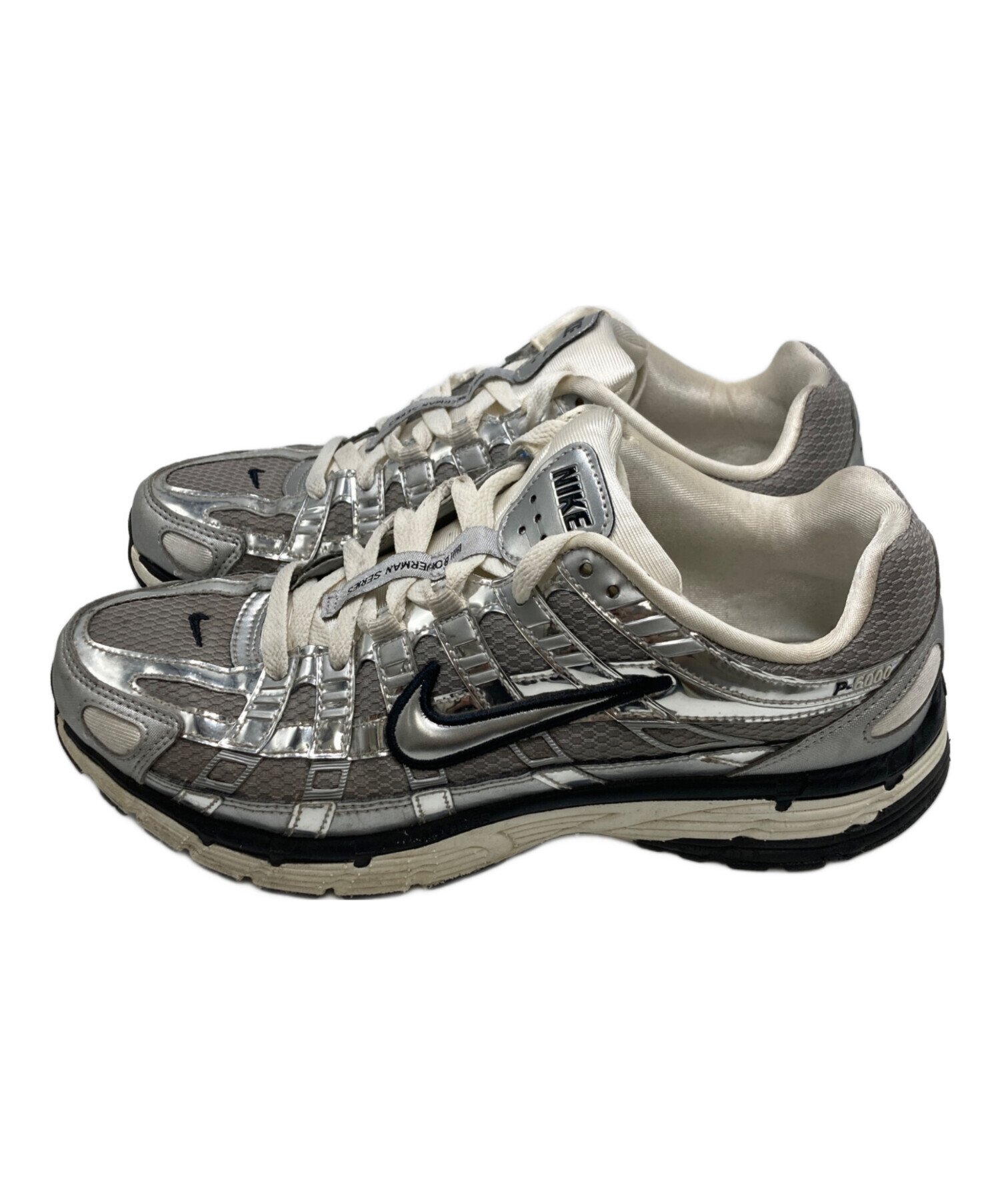 NIKE　P−6000 中古美品　26cm 中古・古着通販】NIKE (ナイキ) P-6000スニーカー シルバー