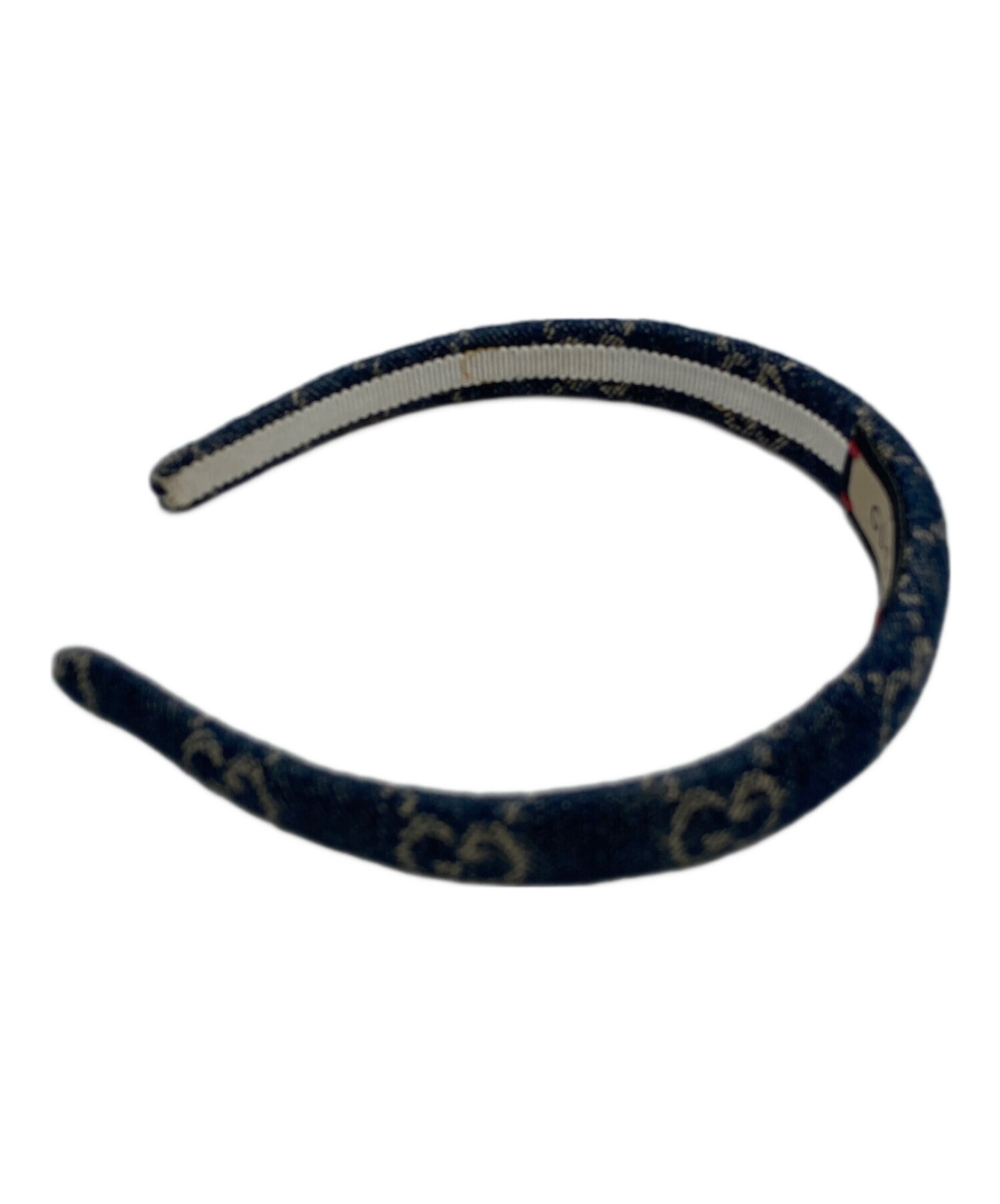 【タグ付・未使用】GUCCI GGデニム　カチューシャ 中古・古着通販】GUCCI (グッチ) GGデニムカチューシャ インディゴ