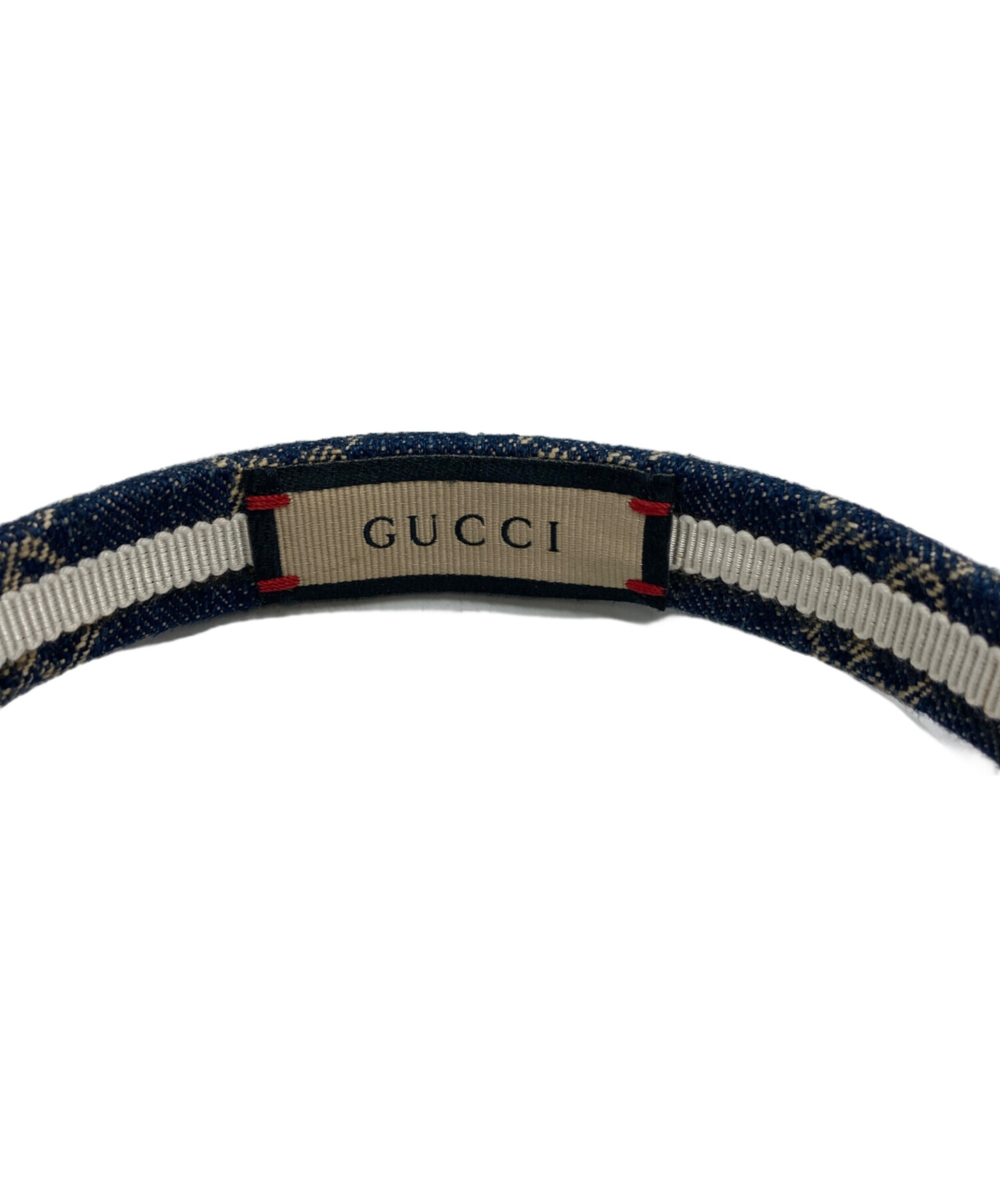 中古・古着通販】GUCCI (グッチ) GGデニムカチューシャ インディゴ