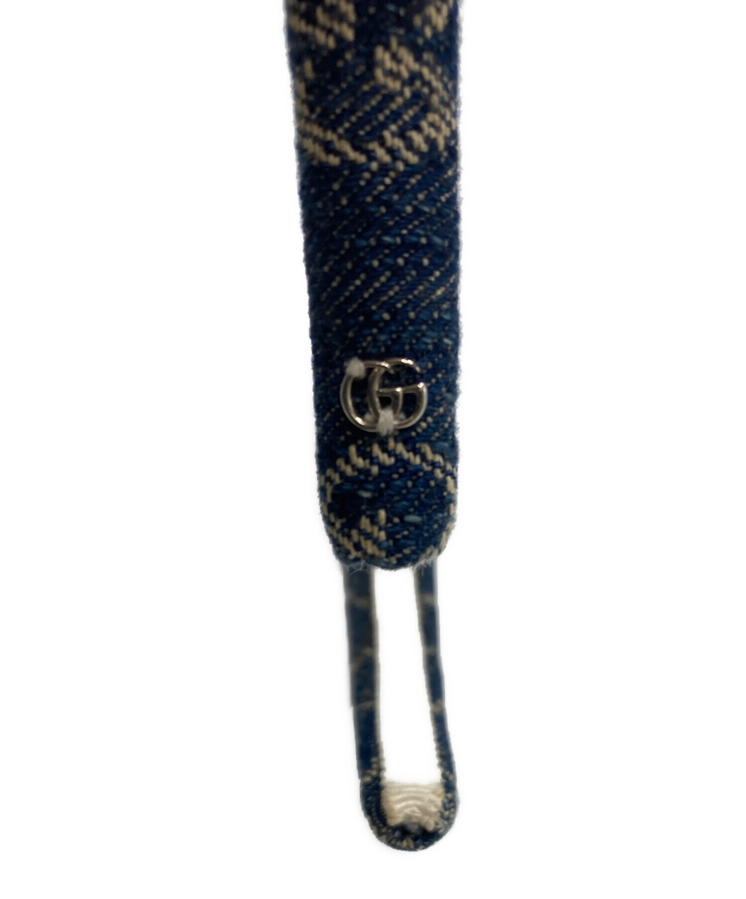 【タグ付・未使用】GUCCI GGデニム　カチューシャ 中古・古着通販】GUCCI (グッチ) GGデニムカチューシャ インディゴ