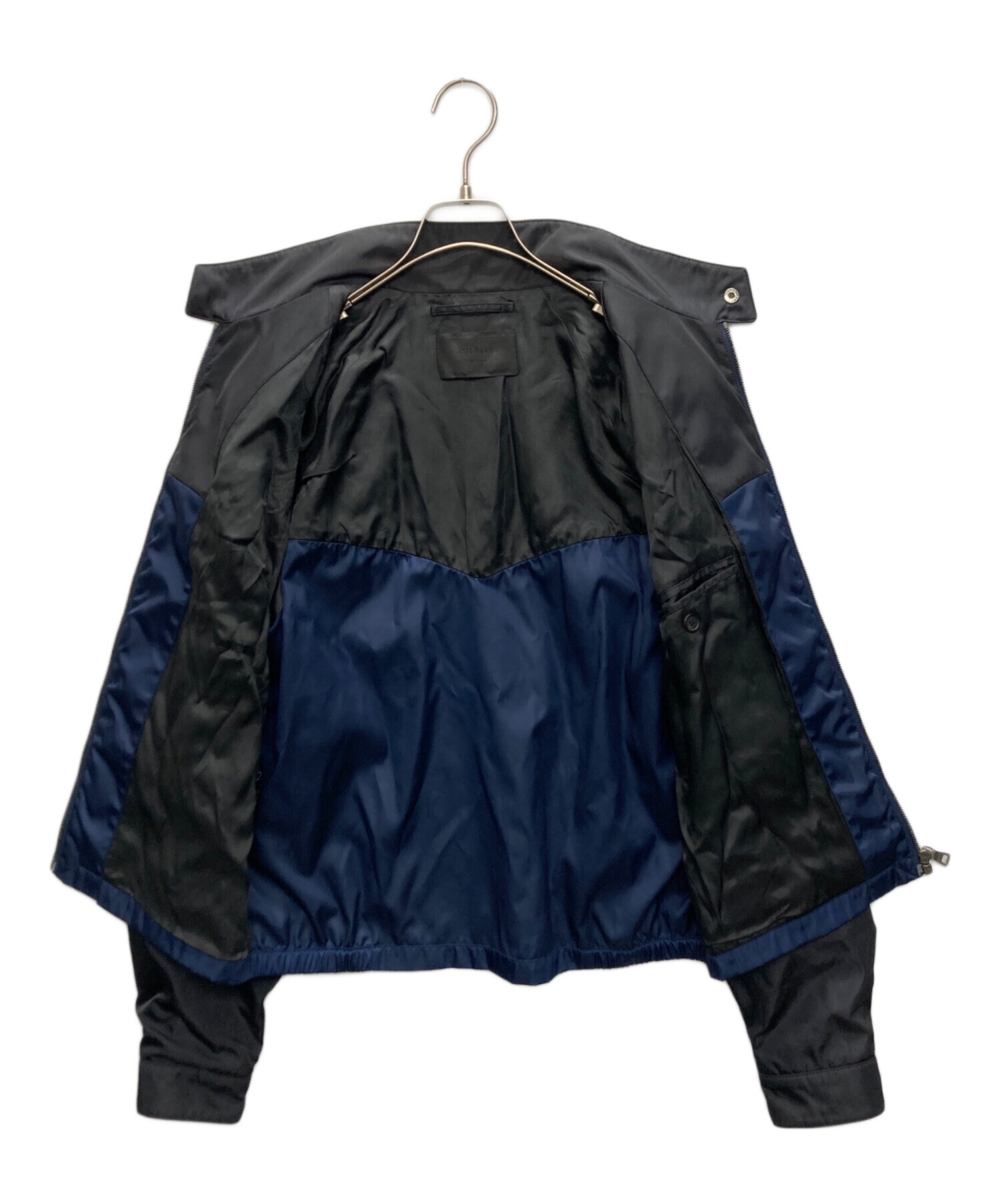 PRADA プラダ スタッズ カットソー 【サイズS】 コットン ネイビー 中古・古着通販】PRADA (プラダ) スタッズブルゾン ネイビー サイズ