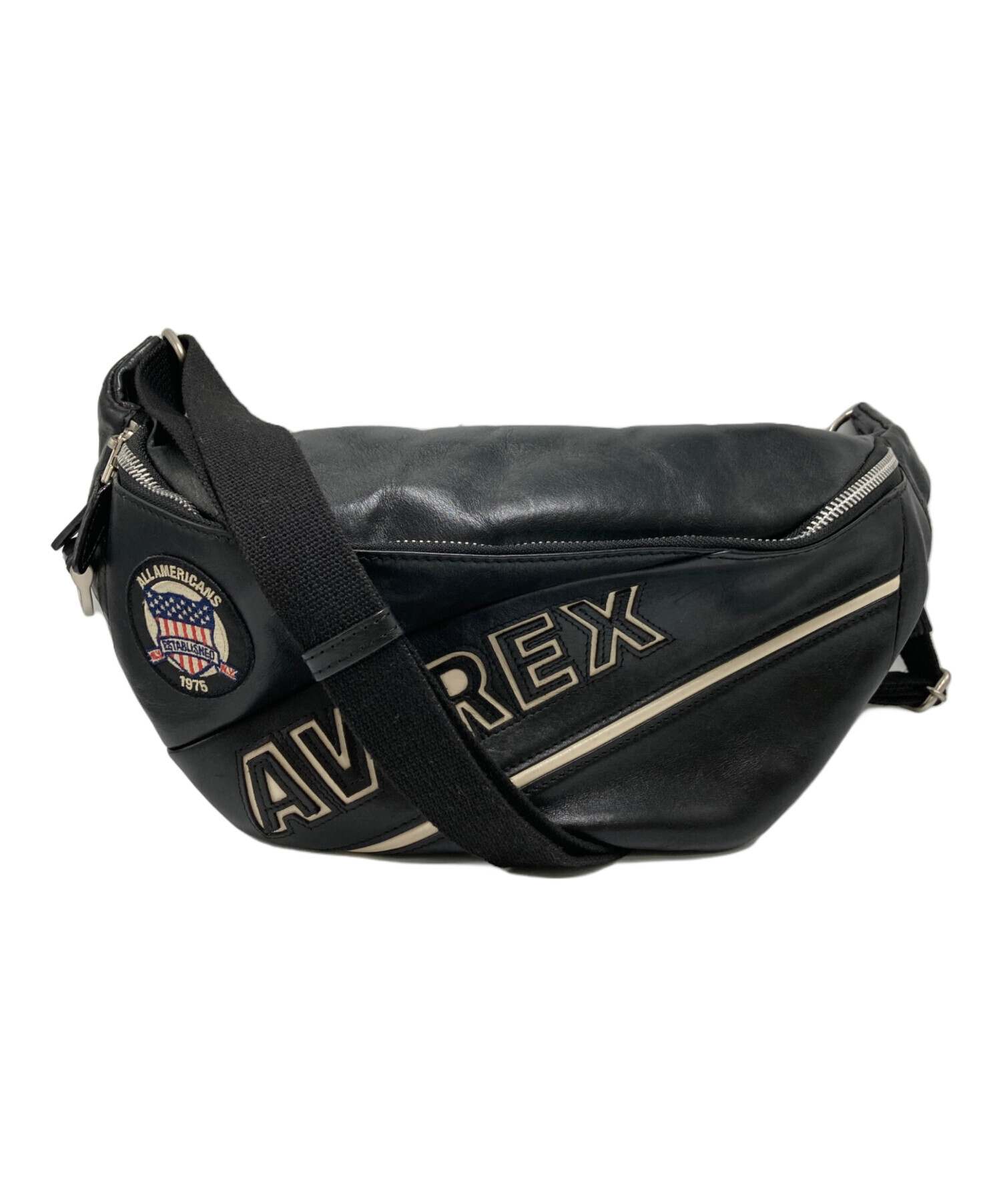 中古・古着通販】AVIREX (アヴィレックス) レザー ボディバッグ