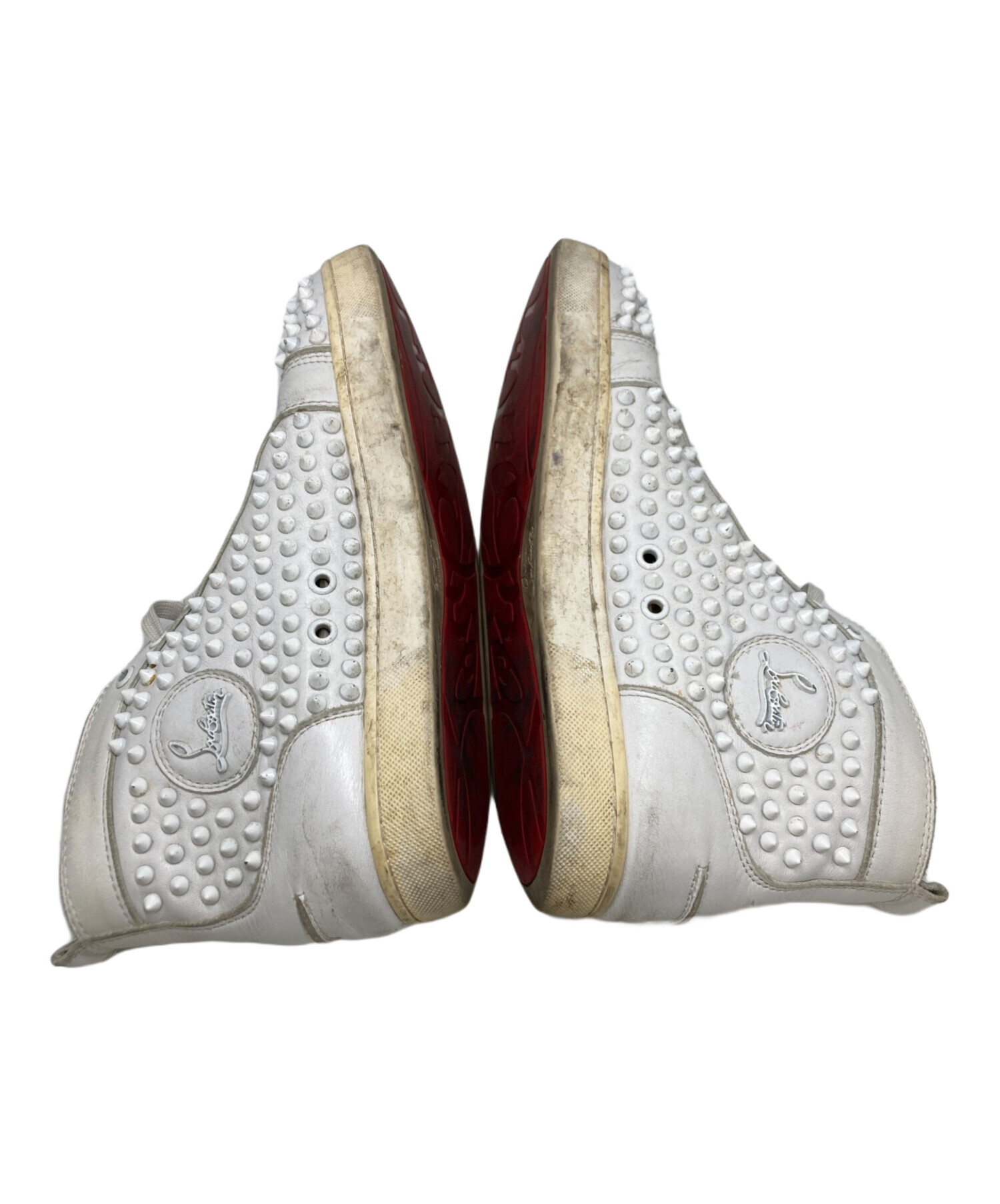 クリスチャンルブタン Christian Louboutin スニーカー スタッズ ハイカット ホワイト 中古・古着通販】Christian Louboutin (クリスチャン・ルブタン