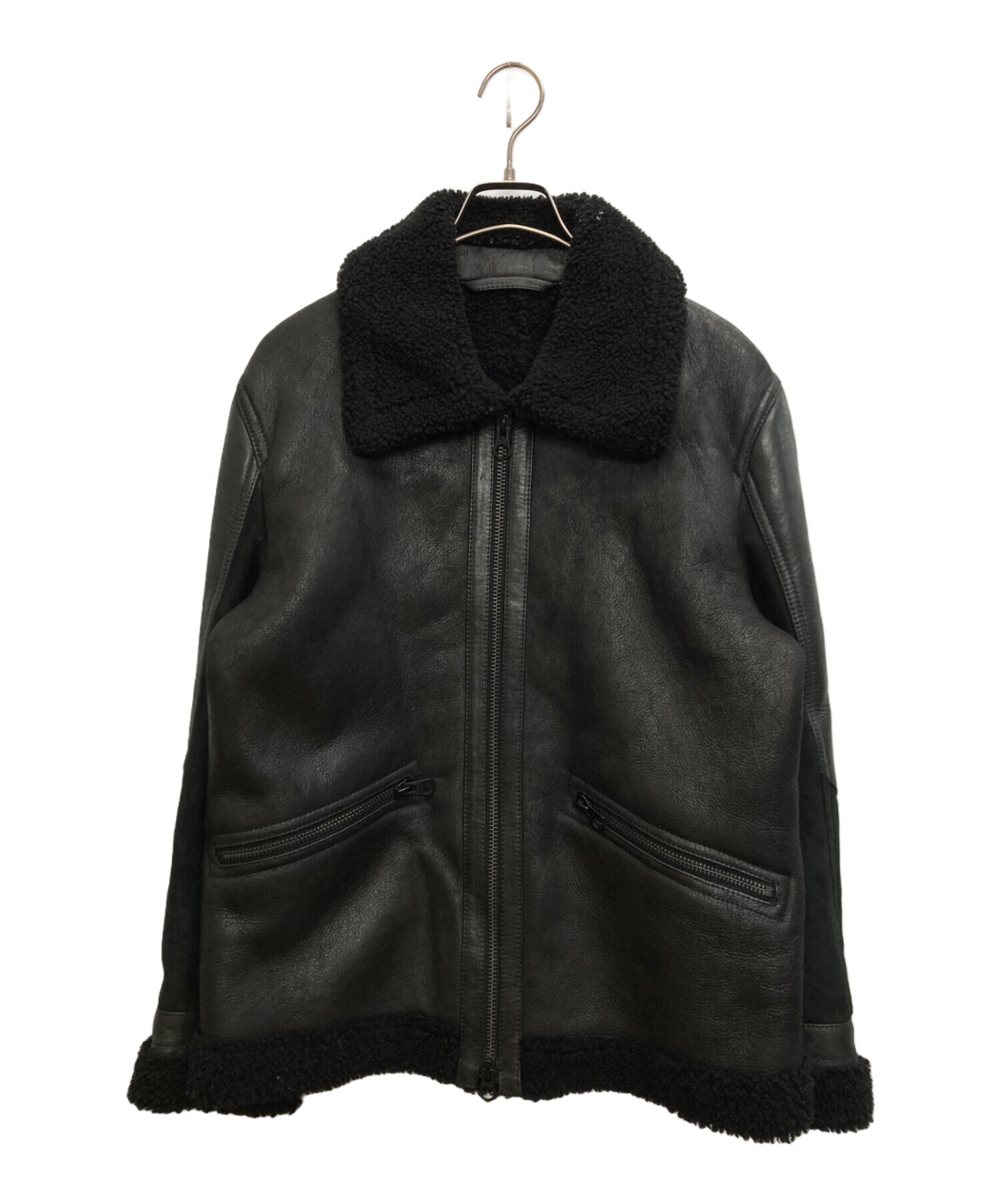 中古・古着通販】Denham (デンハム) ALLOWAY LEATHER JKT ブラック