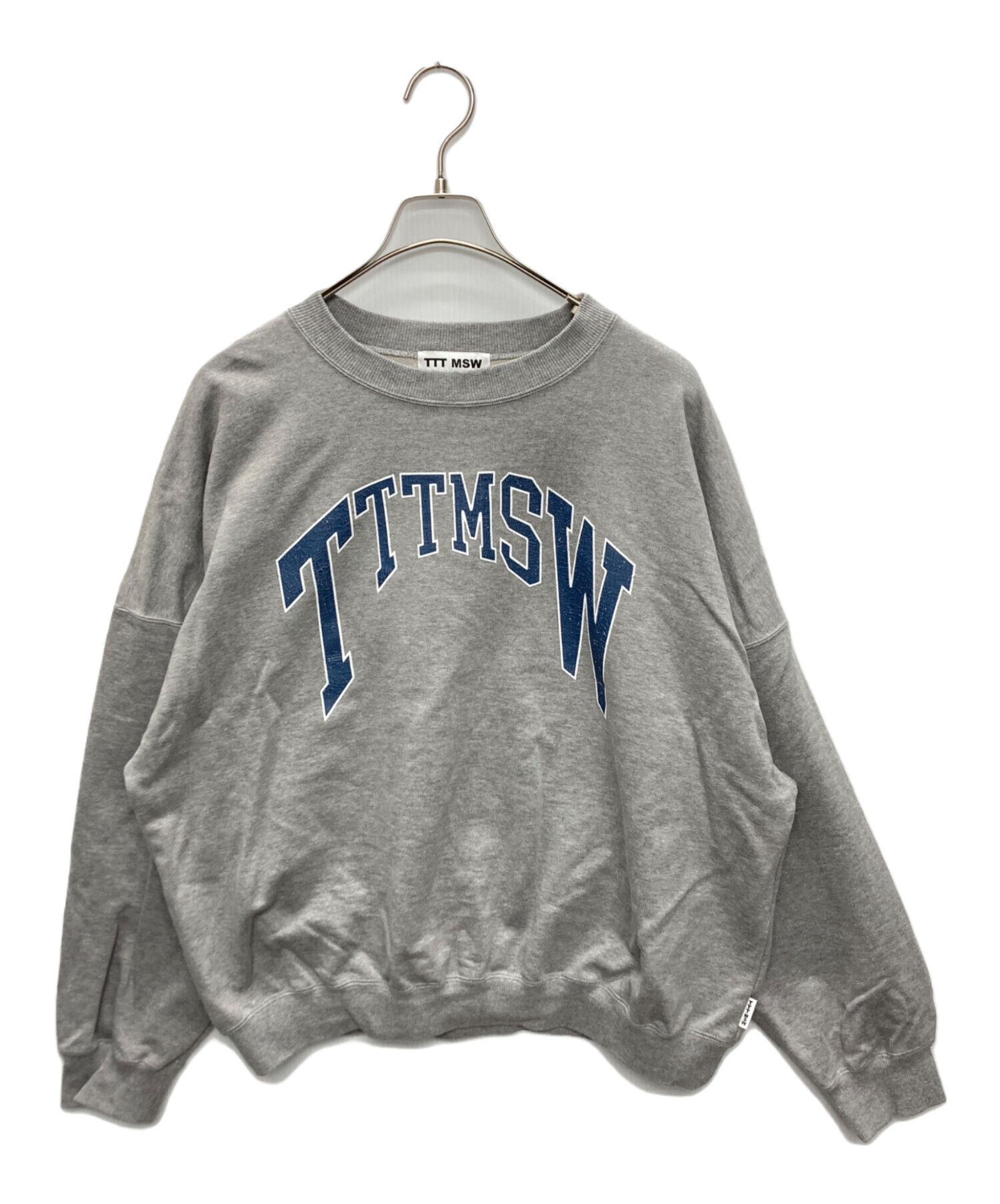 中古・古着通販】TTT MSW (ティー) College logo crew neck sweat