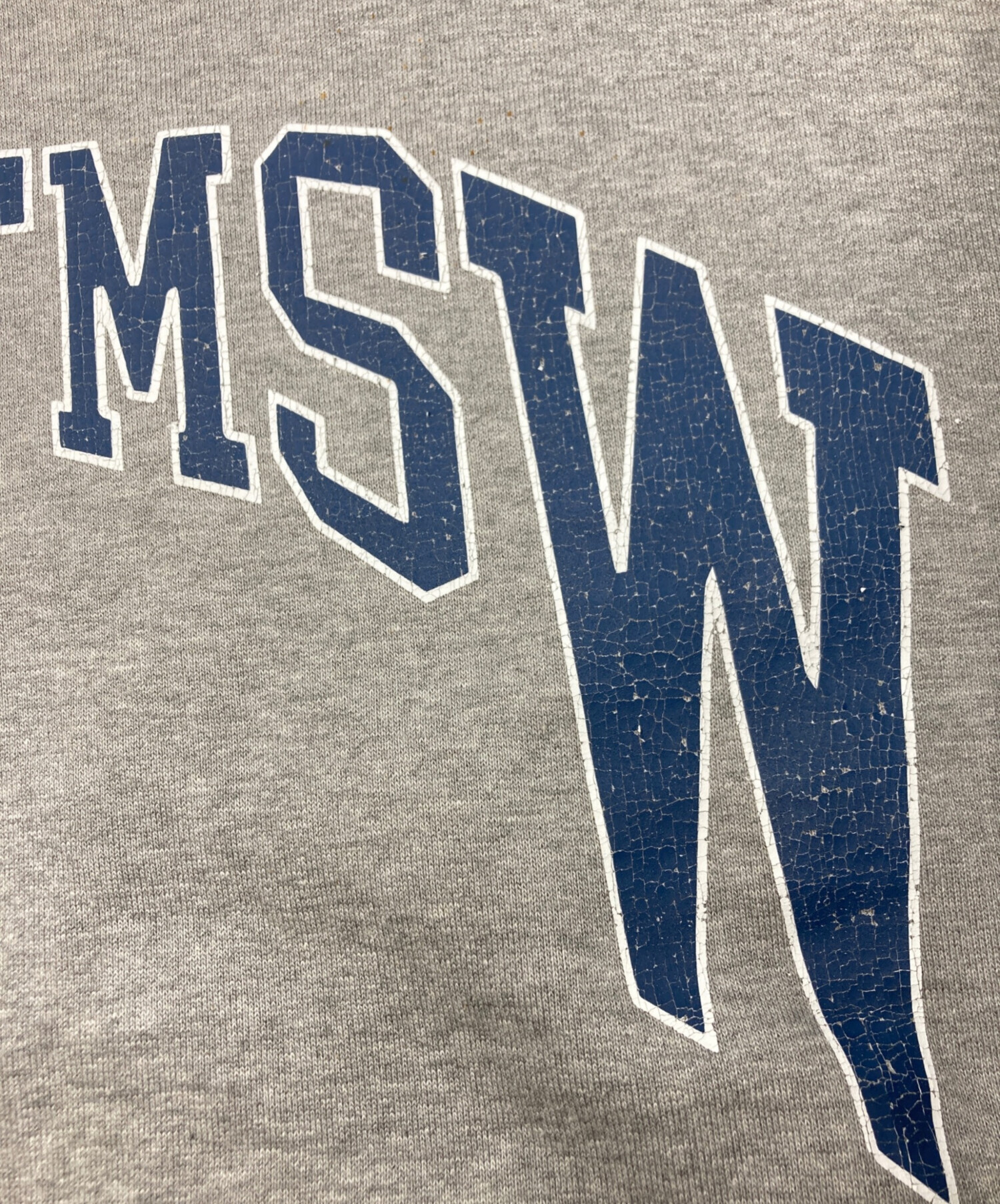 中古・古着通販】TTT MSW (ティー) College logo crew neck sweat