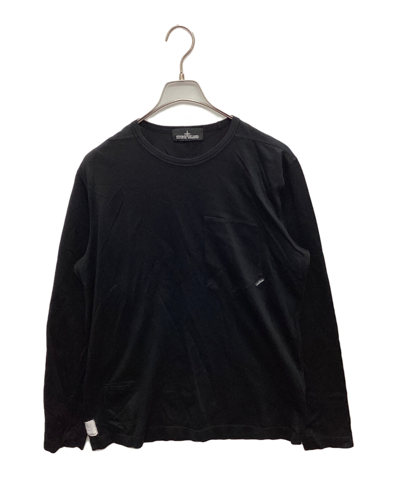 ⭐︎ STONE  ブラック 長袖厚手カットソー XL ⭐︎ Charcoal / ラグランロングスリーブカットソー《ESTNATION