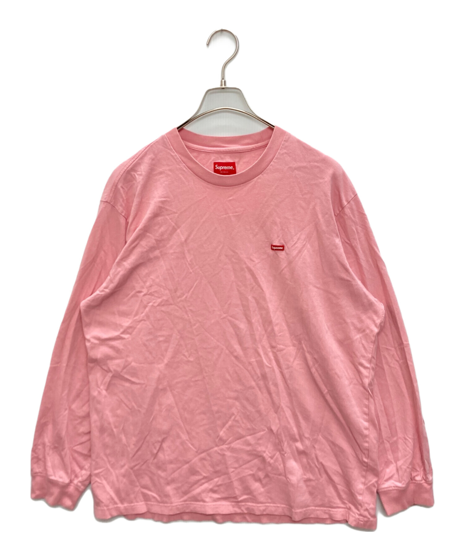中古・古着通販】Supreme (シュプリーム) Small Box L/S Tee ピンク 