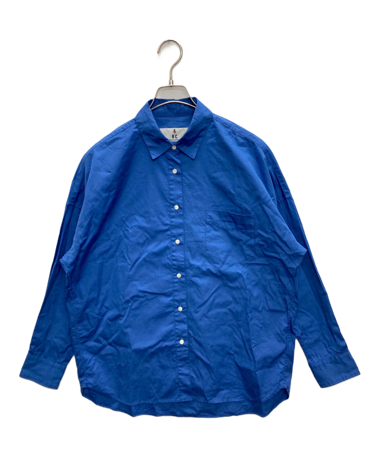 Curensology カレンソロジー ブラウス M 紺 【古着】【中古】【送料無料】 Curensology - Curensology カレンソロジー ブラウス M 紺 【古着