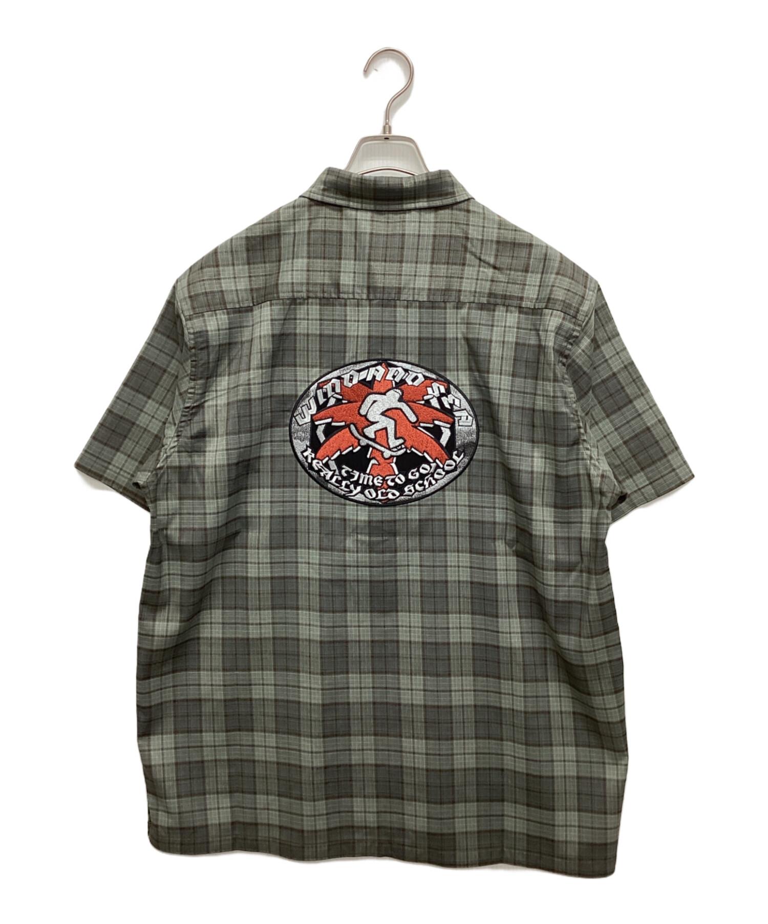 中古・古着通販】WIND AND SEA (ウィンダンシー) 半袖チェックシャツ