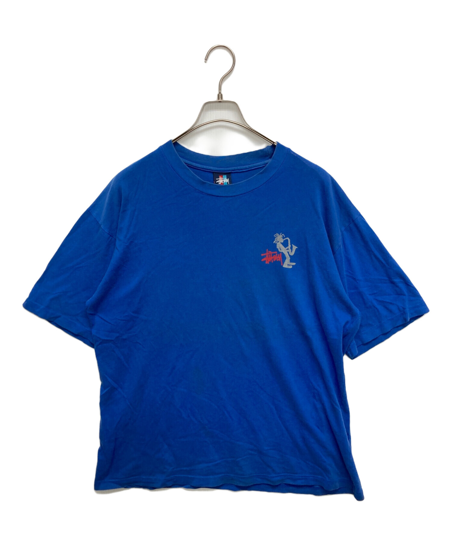 中古・古着通販】stussy (ステューシー) 半袖Tシャツ ブルー サイズ 