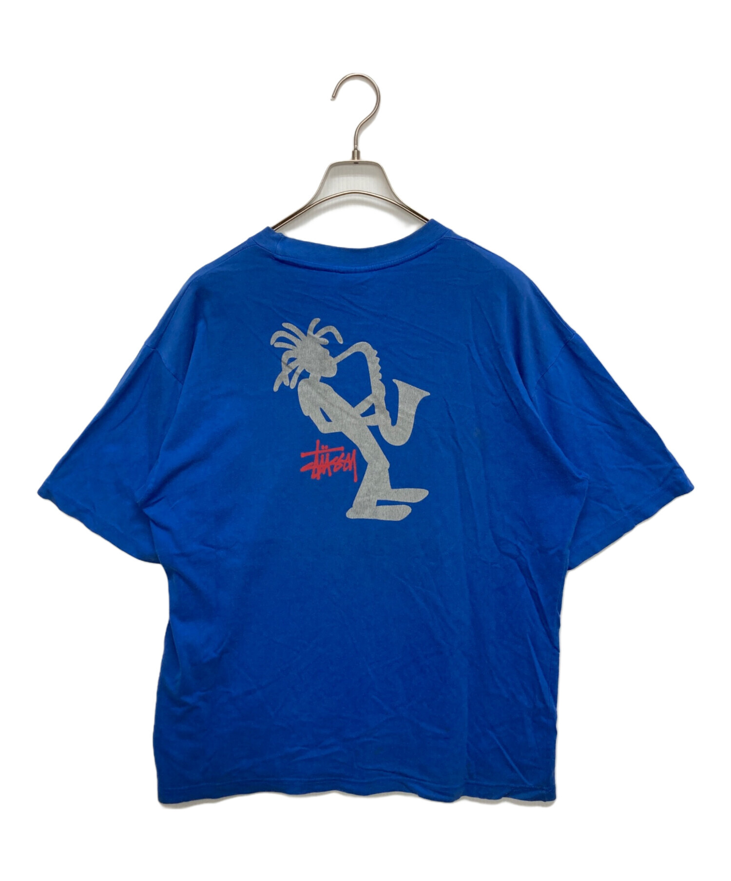 中古・古着通販】stussy (ステューシー) 半袖Tシャツ ブルー 中古・古着通販】stussy (ステューシー) 半袖Tシャツ ブルー