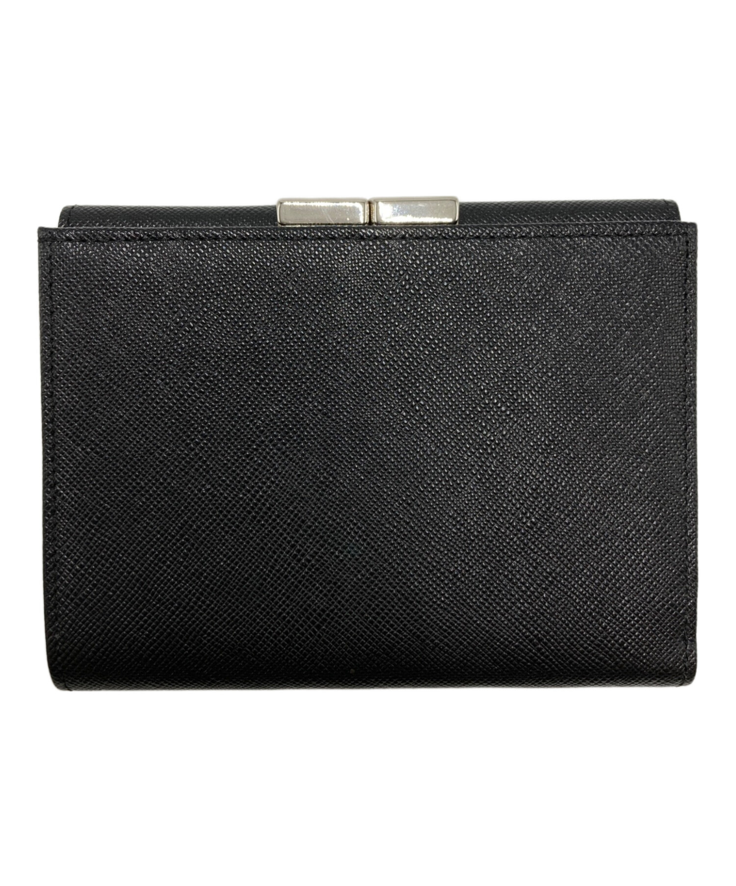 中古・古着通販】BURBERRY (バーバリー) 3つ折り財布 ブラック 