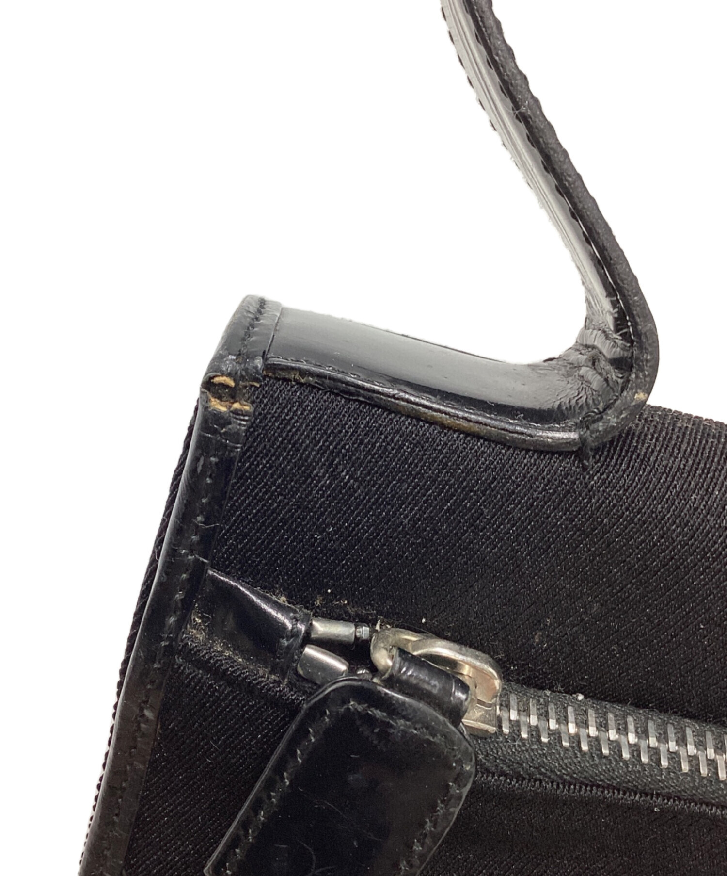 中古・古着通販】PRADA (プラダ) ワンショルダーパテントレザーバッグ