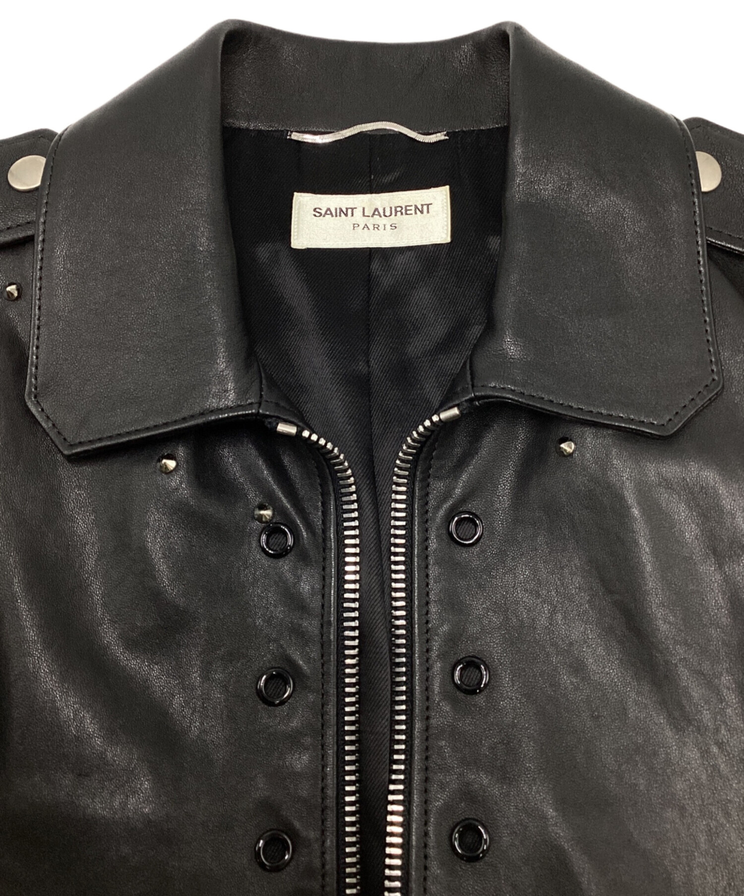 YSL ジャンパー SAINT LAURENT PARIS】サンローランパリ『エディ期 レザー