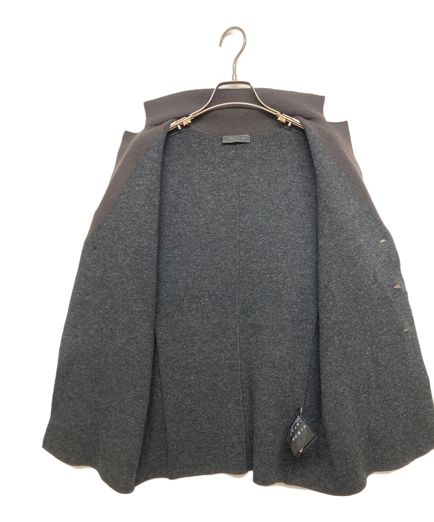 中古・古着通販】PRADA (プラダ) カシミヤブレンドニットテーラード