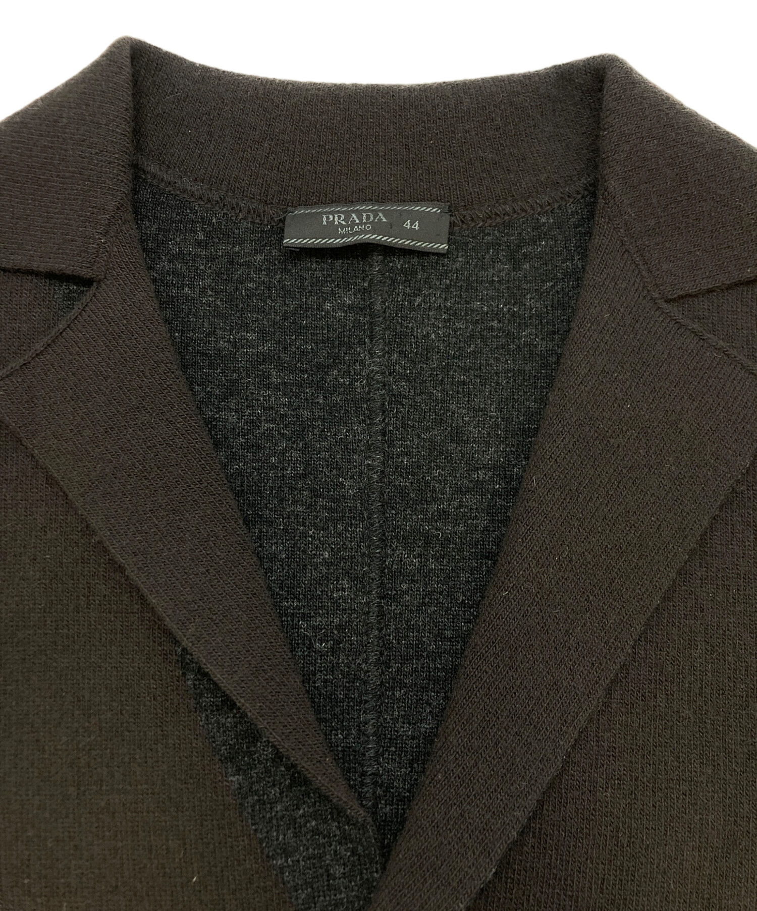 中古・古着通販】PRADA (プラダ) カシミヤブレンドニットテーラード