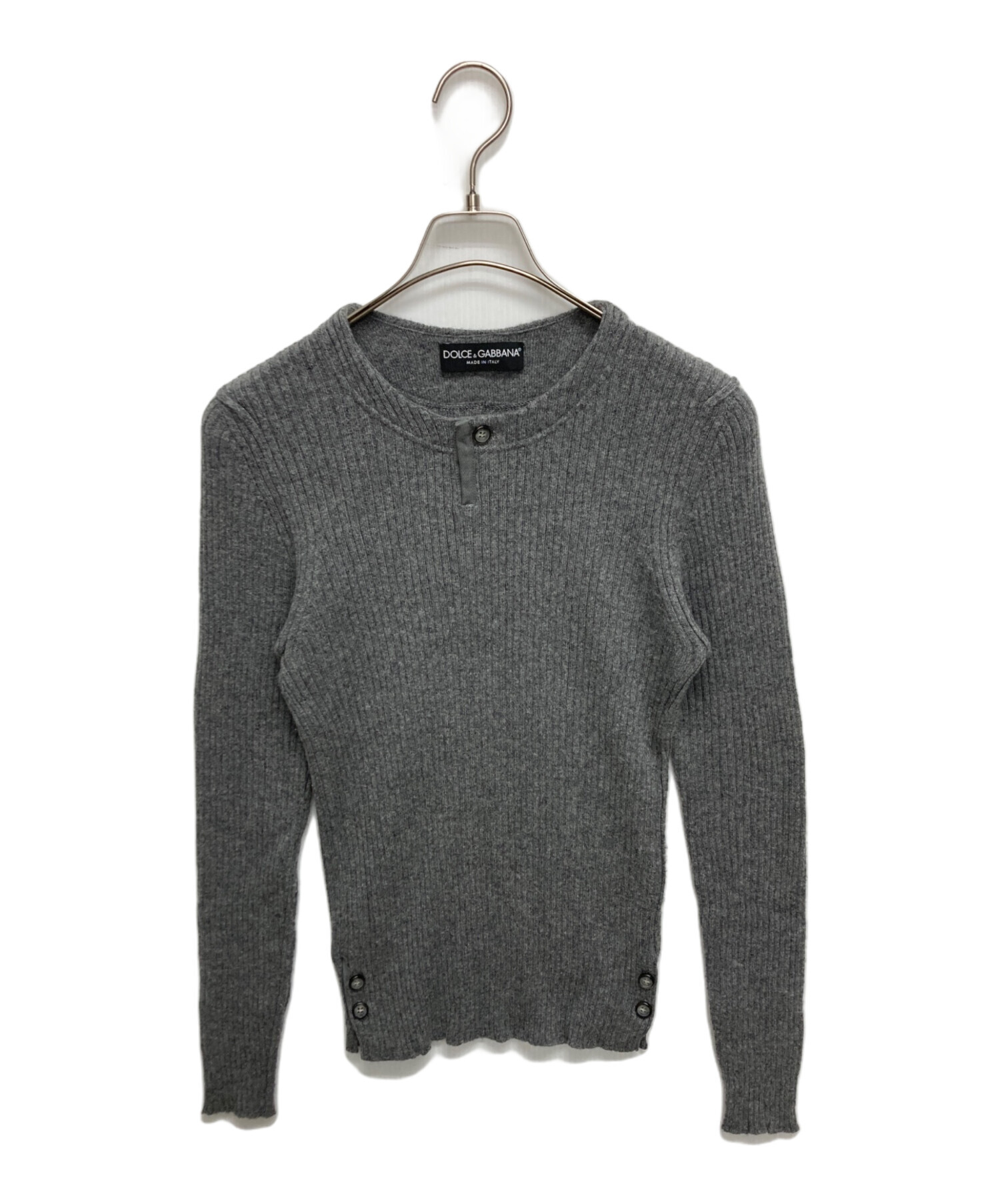 中古・古着通販】DOLCE & GABBANA (ドルチェ＆ガッバーナ) リブニット 